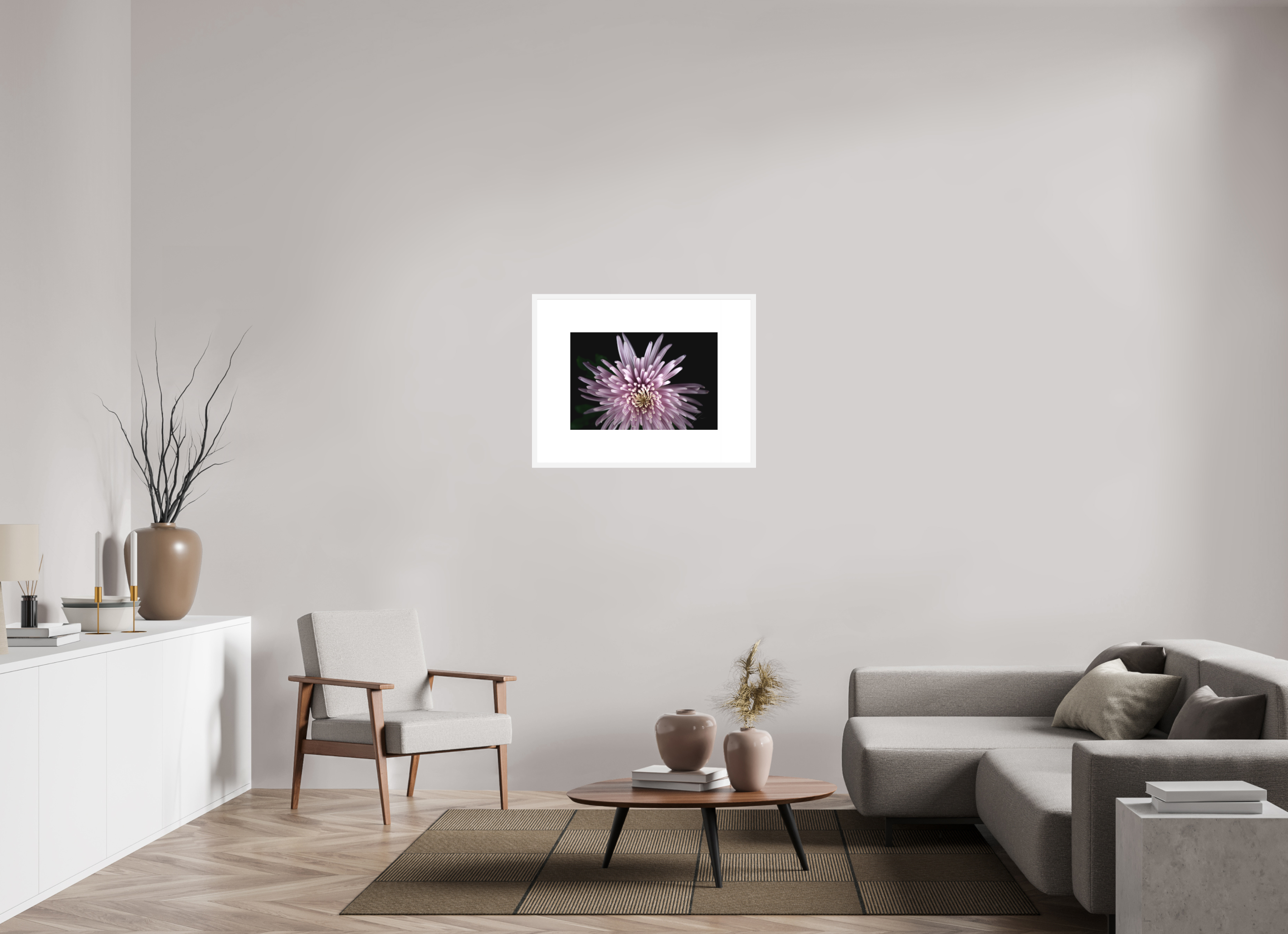 24 x 16″, FRAME SOLID WOOD [FUJIFLEX HIGH GLOSS MATTE FLOAT GLASS] MUM