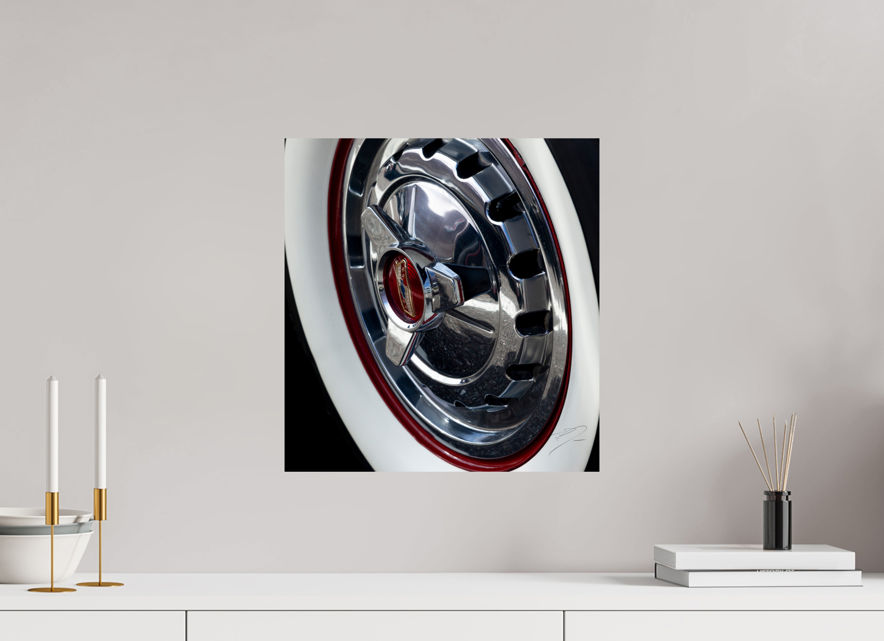 16 x 16.9″, PRINT ONLY [FUJI CRYSTAL DP II] 1957 CHEVY BEL AIR, No.9
