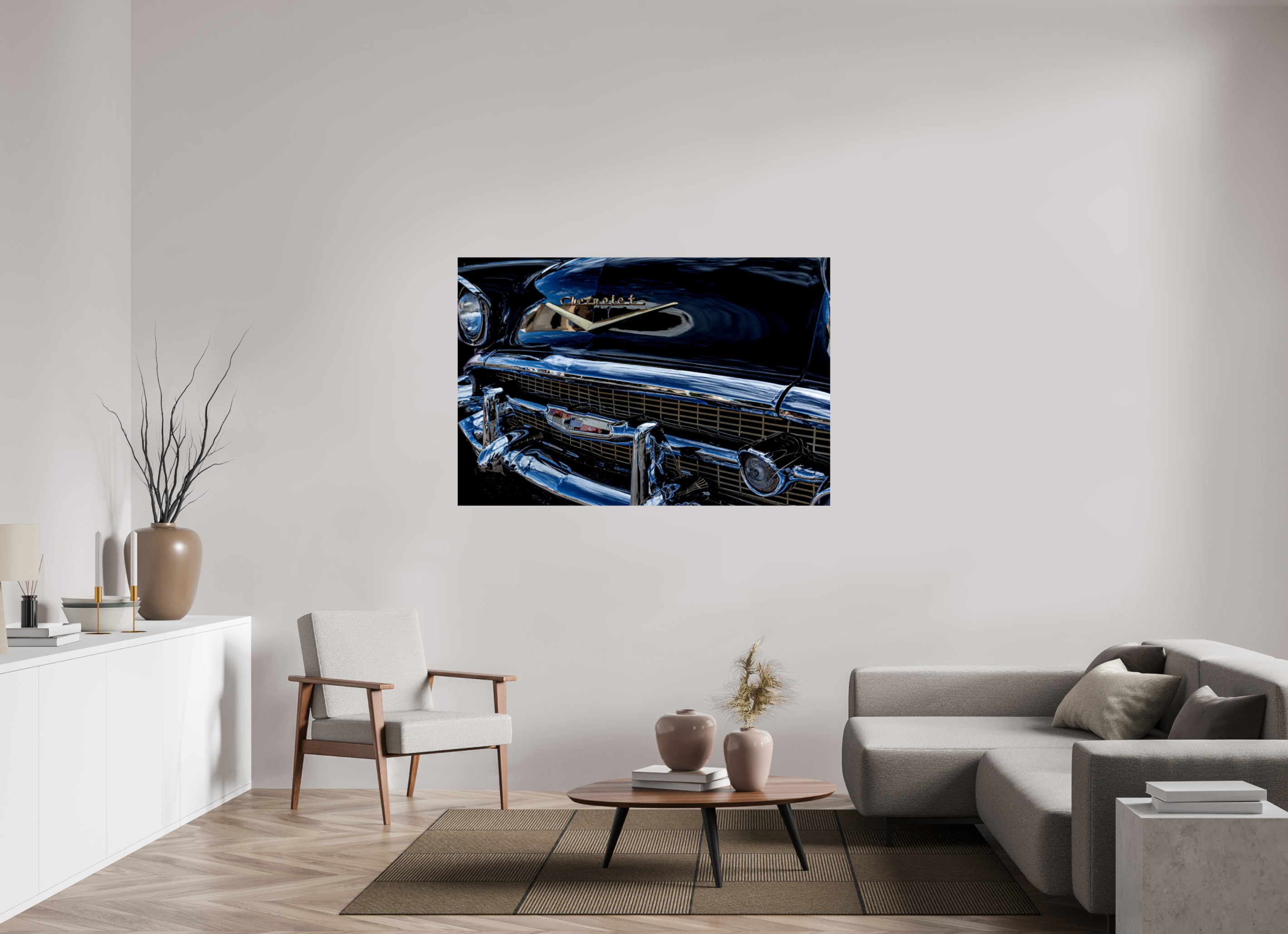 60 x 40″, PRINT ONLY [FUJI CRYSTAL DP II] 1957 CHEVY BEL AIR, No.3