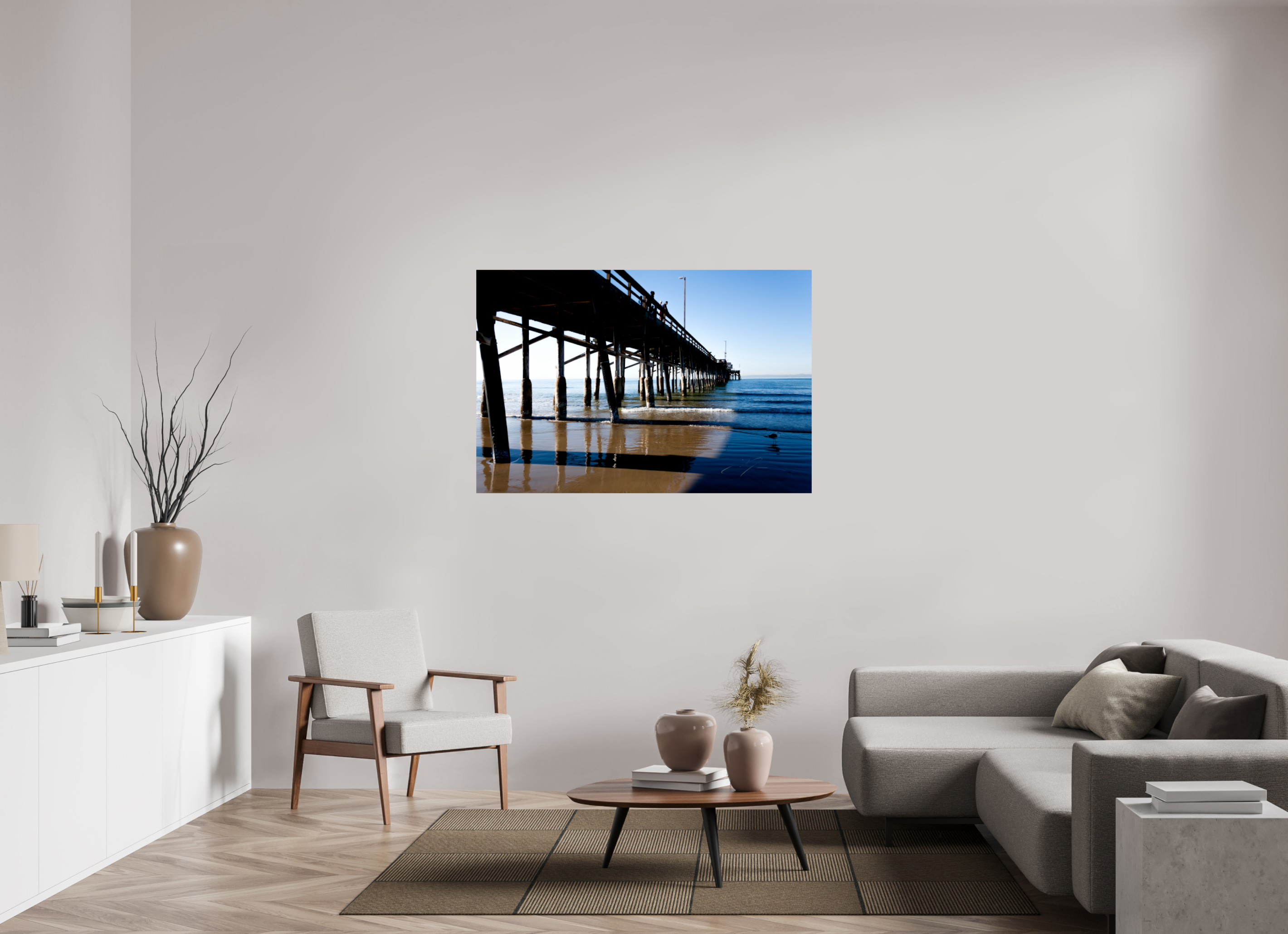 54 x 36″, PRINT ONLY [FUJI CRYSTAL DP II] ALONG THE PIER