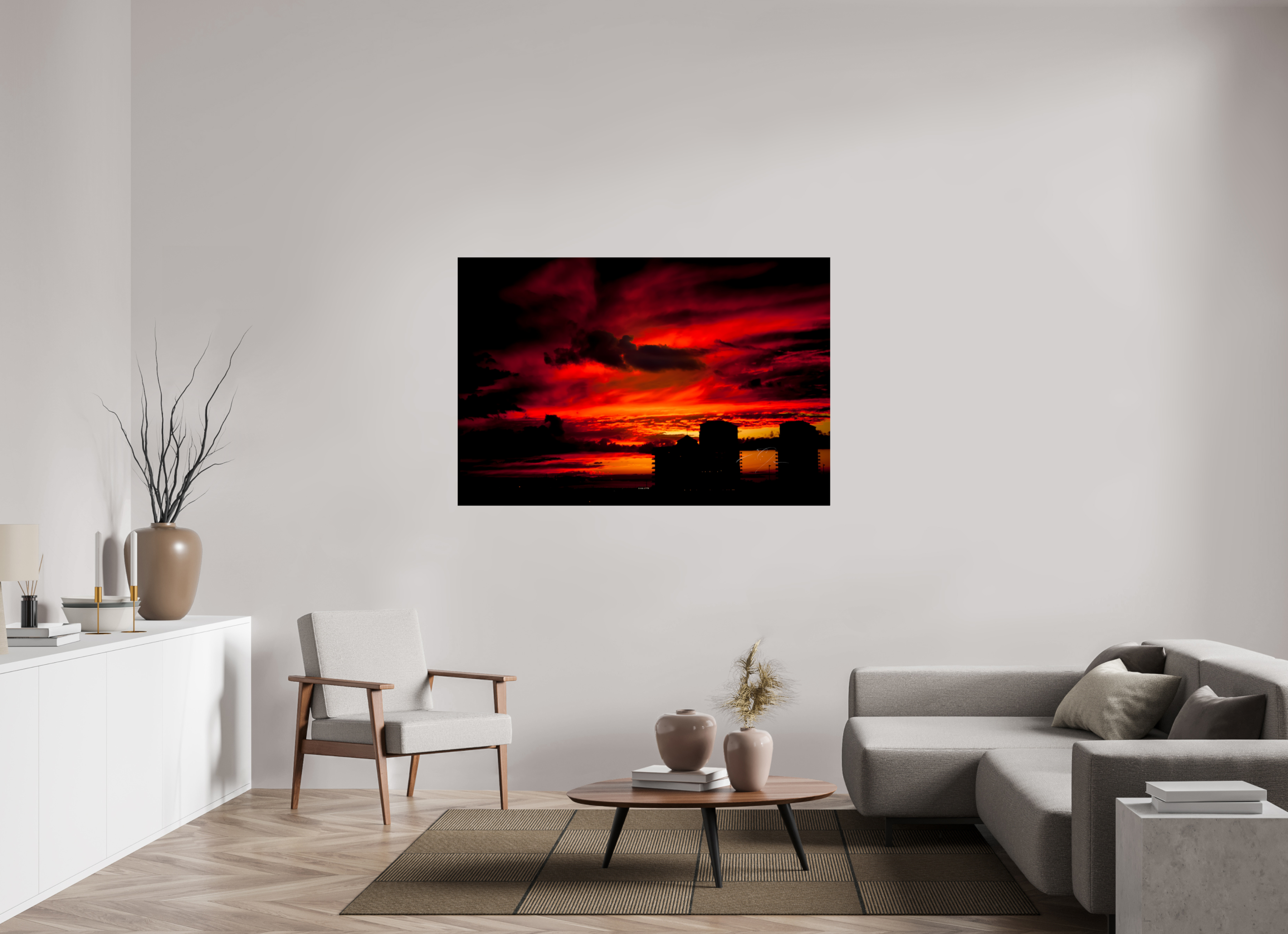 60 x 40″, PHOTO PRINT - FUJIFLEX HIGH GLOSS RED SKY