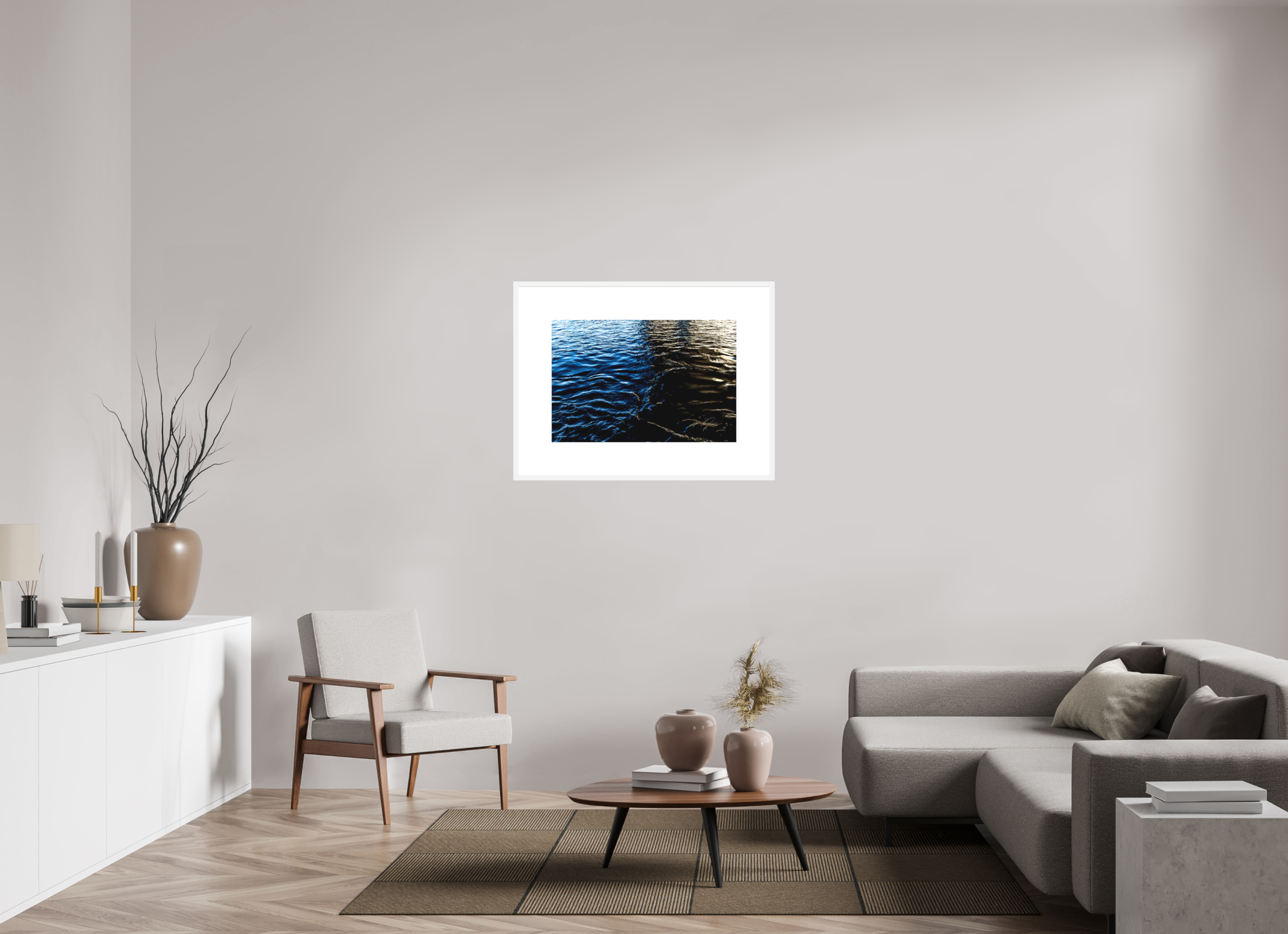 30 x 20″, FRAME SOLID WOOD [FUJI CRYSTAL DP II MATTE FLOAT GLASS] BEFALLEN