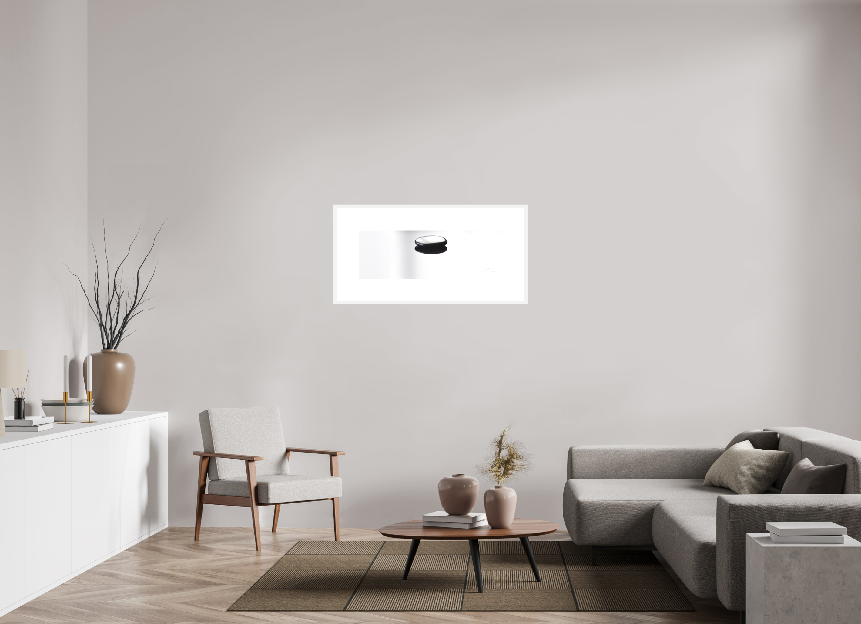 34.6 x 12″, FRAME SOLID WOOD [FUJIFLEX HIGH GLOSS] RESOLUTE