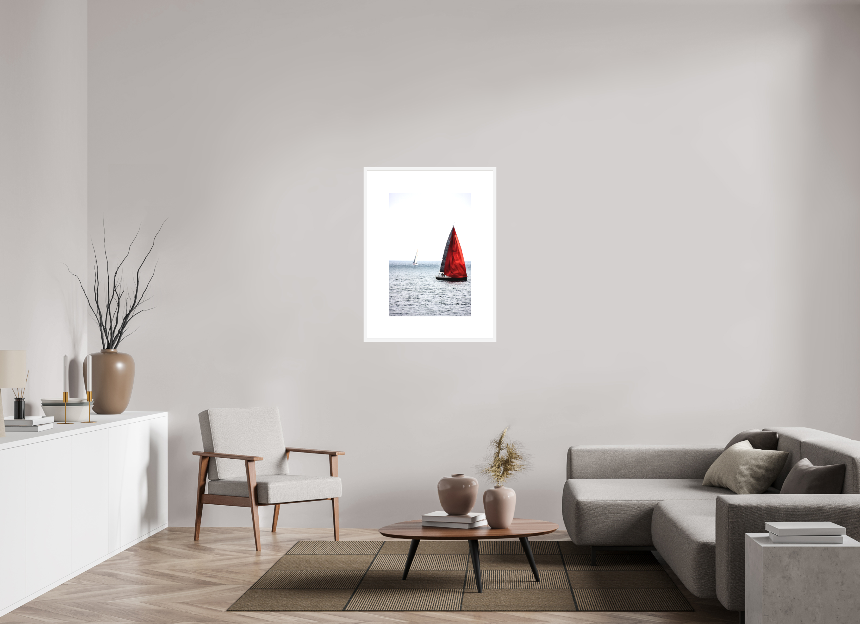 20 x 30″, FRAME SOLID WOOD [FUJIFLEX HIGH GLOSS MATTE FLOAT GLASS] DREAM OF RED