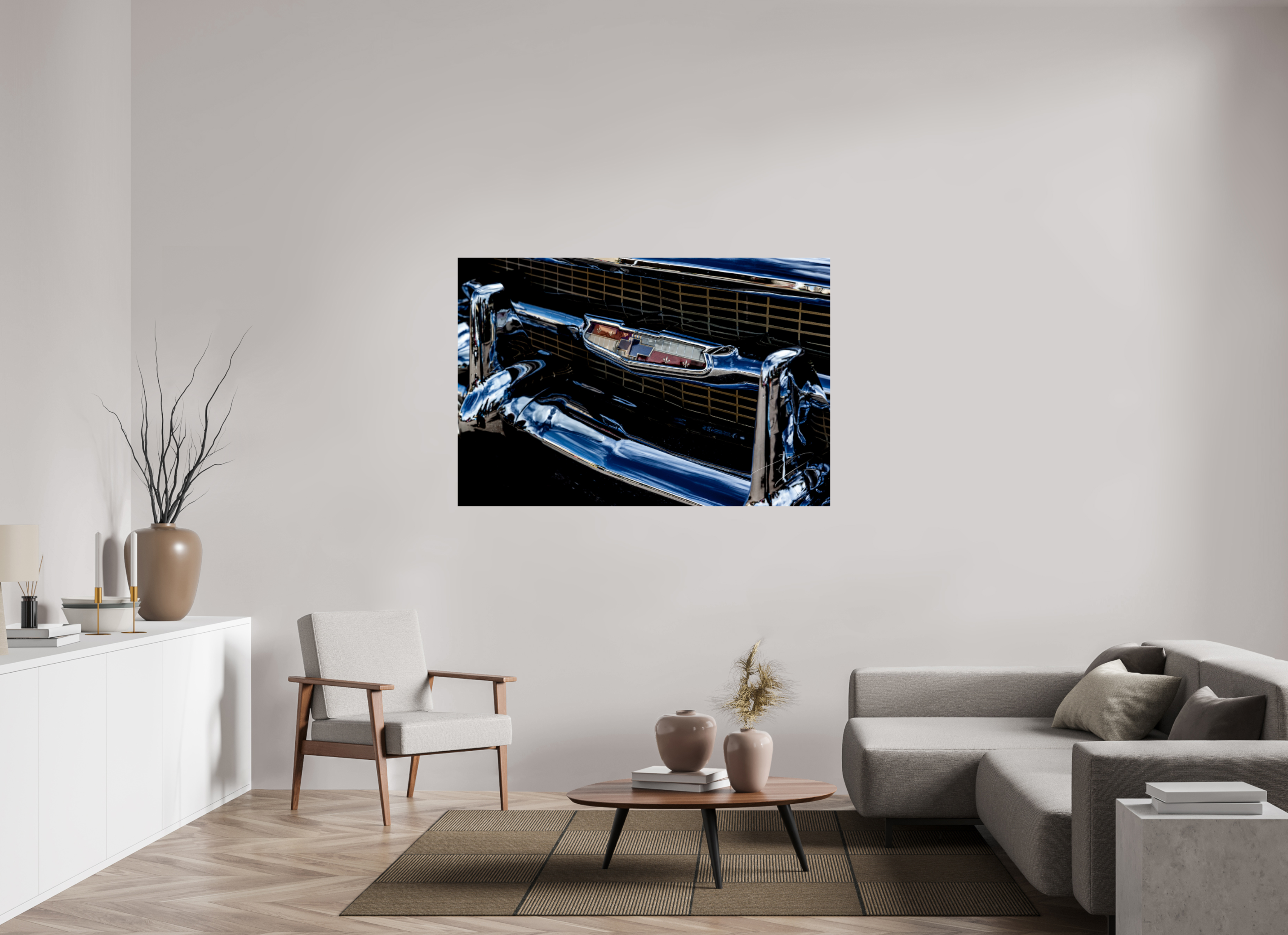 60 x 40″, PRINT ONLY [FUJI CRYSTAL DP II] 1957 CHEVY BEL AIR, No.2