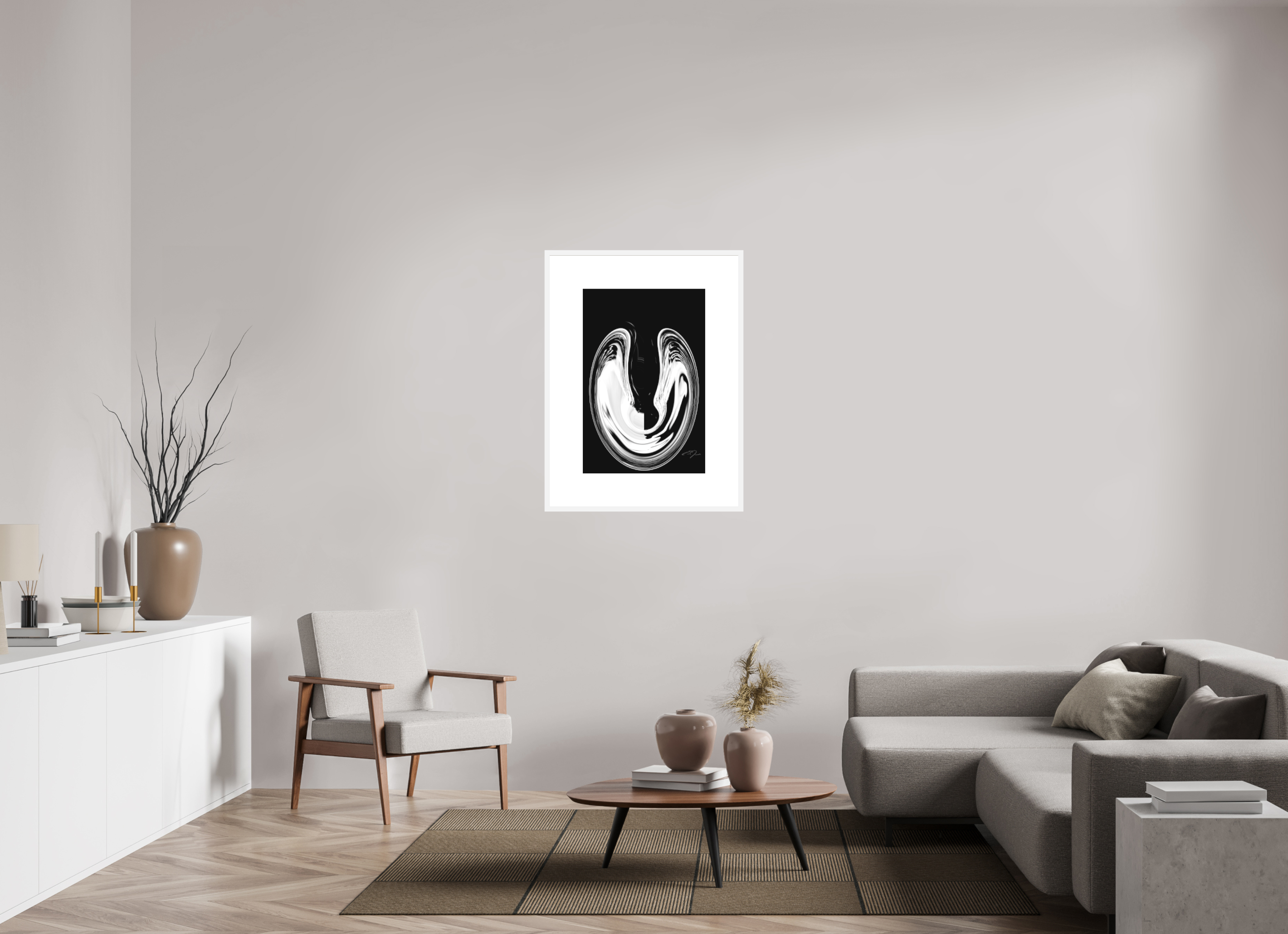 20 x 30″, FRAME SOLID WOOD [FUJI CRYSTAL DP II MATTE FLOAT GLASS] COMPRESSION