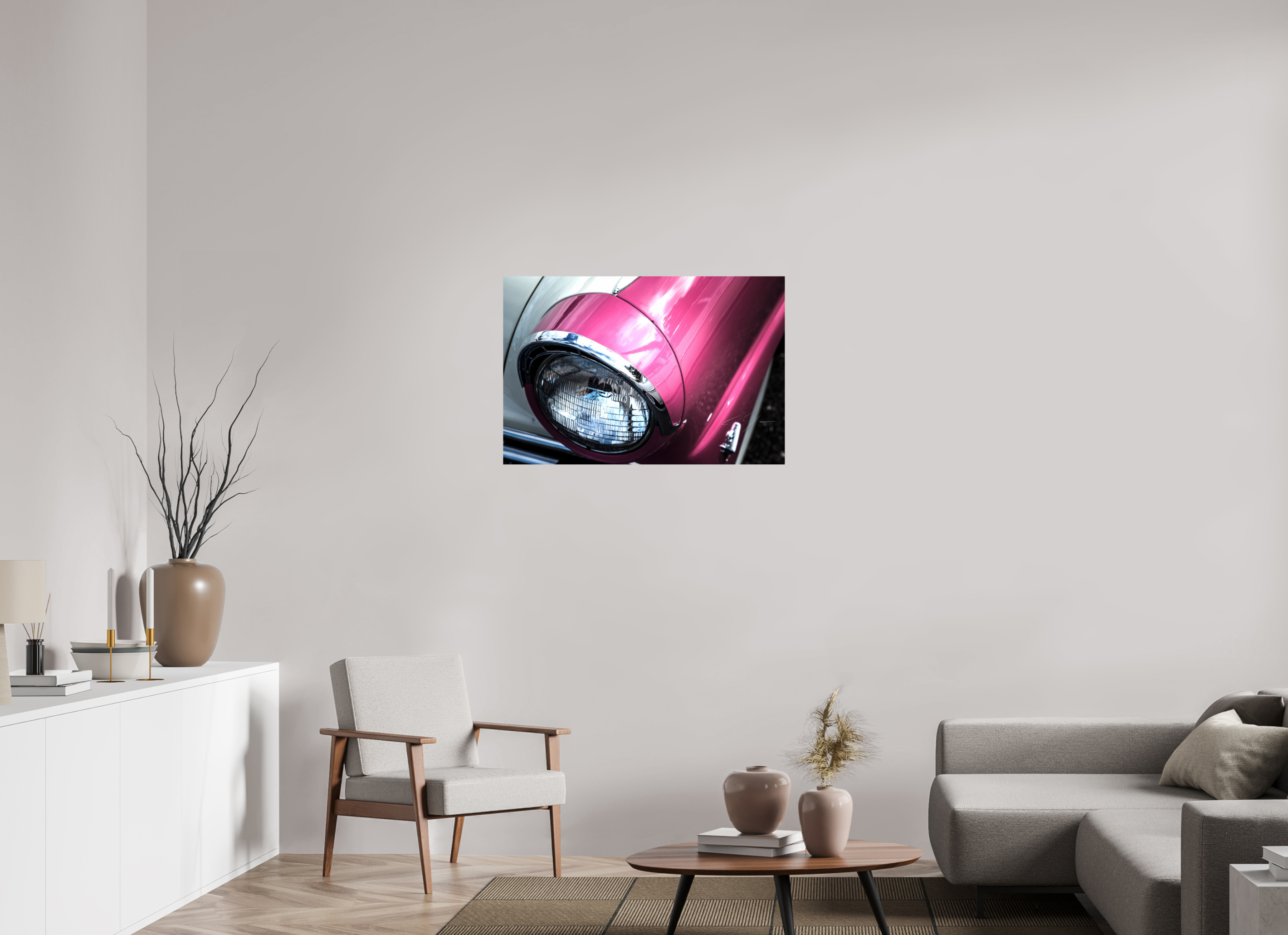 36 x 24″, PRINT ONLY [FUJI CRYSTAL DP II] 1955 FORD CROWN VICTORIA