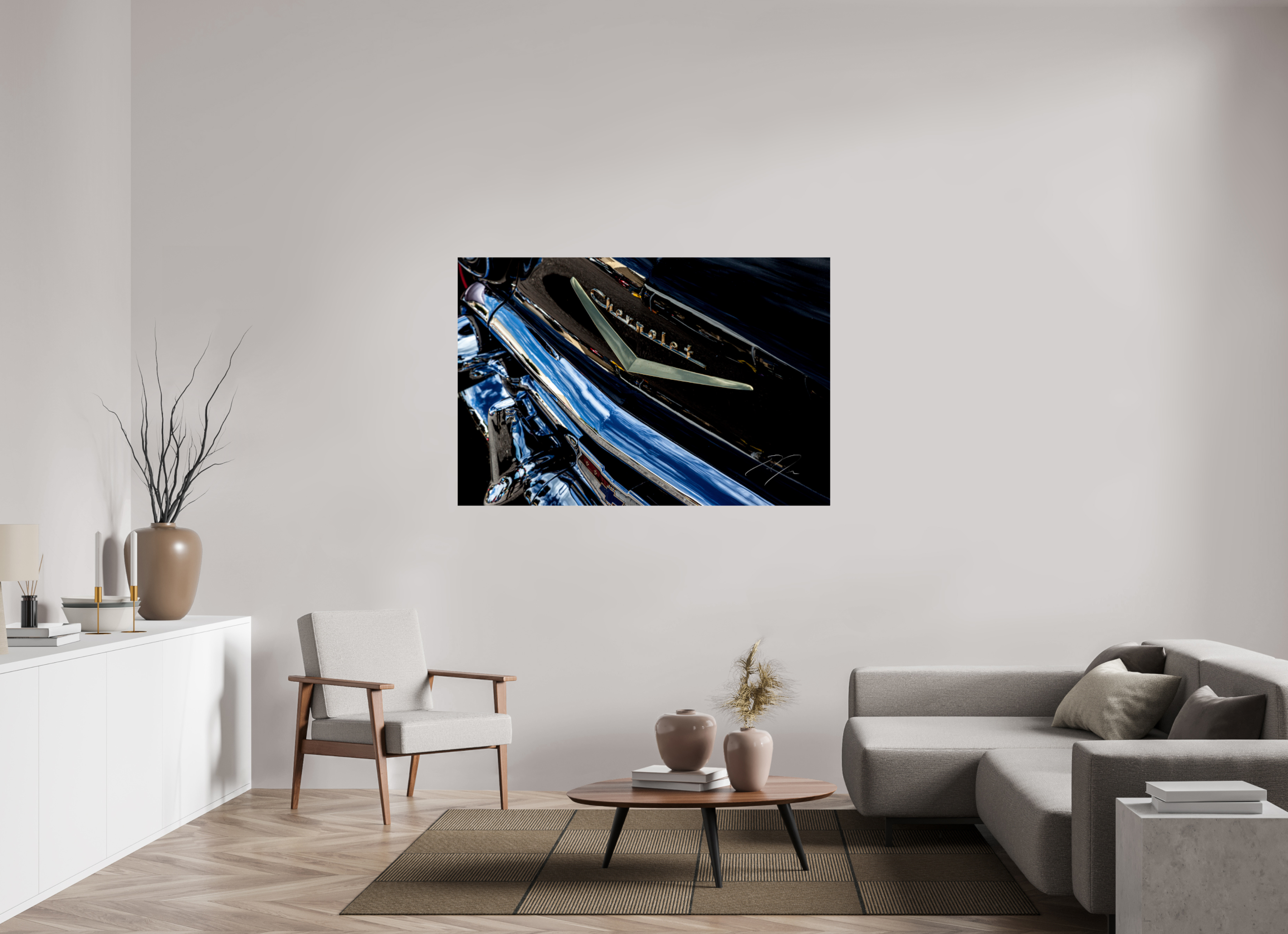 60 x 40″, PRINT ONLY [FUJI CRYSTAL DP II] 1957 CHEVY BEL AIR