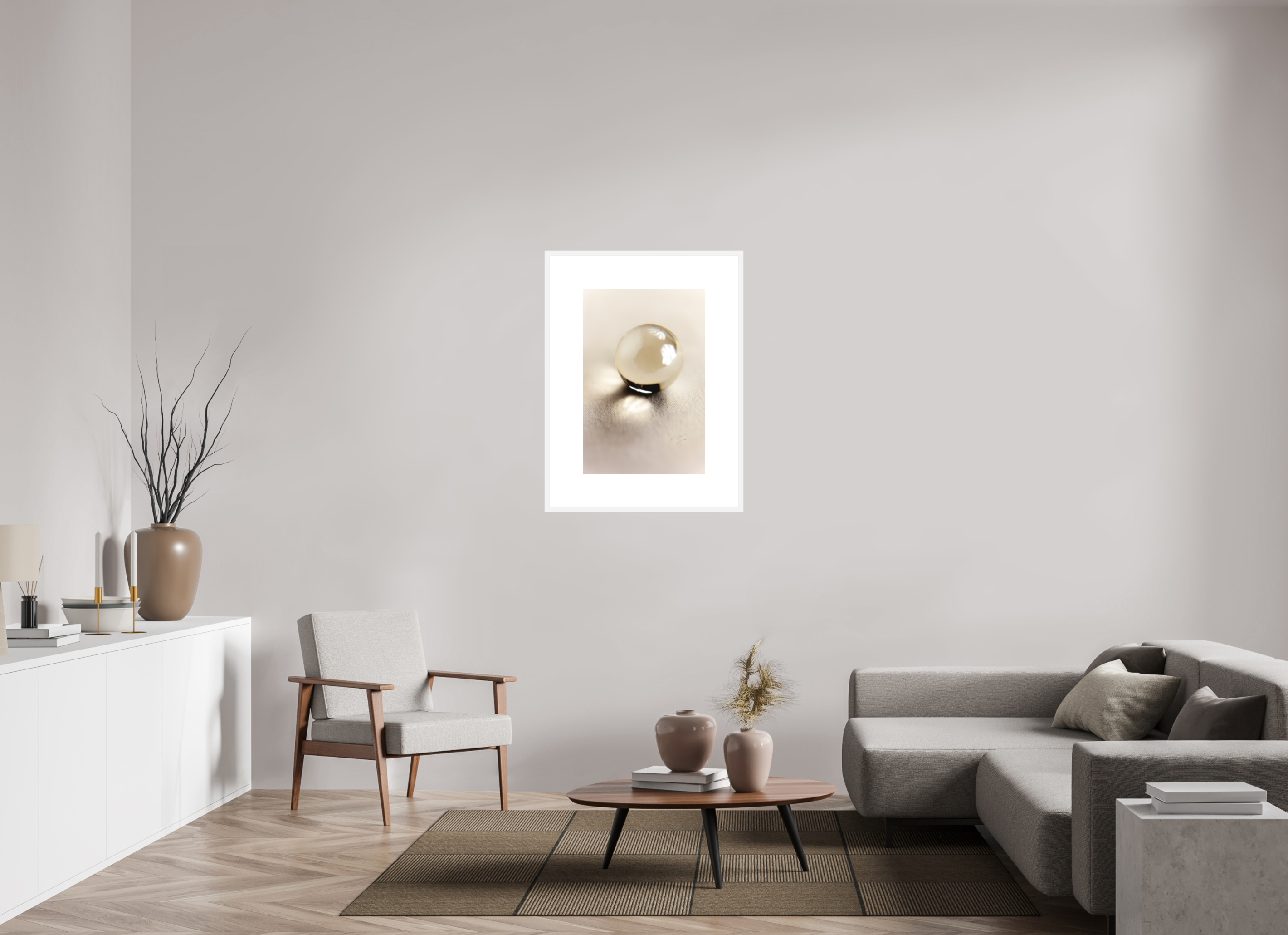 20 x 30″, FRAME SOLID WOOD [FUJIFLEX HIGH GLOSS MATTE FLOAT GLASS] ISOLATE