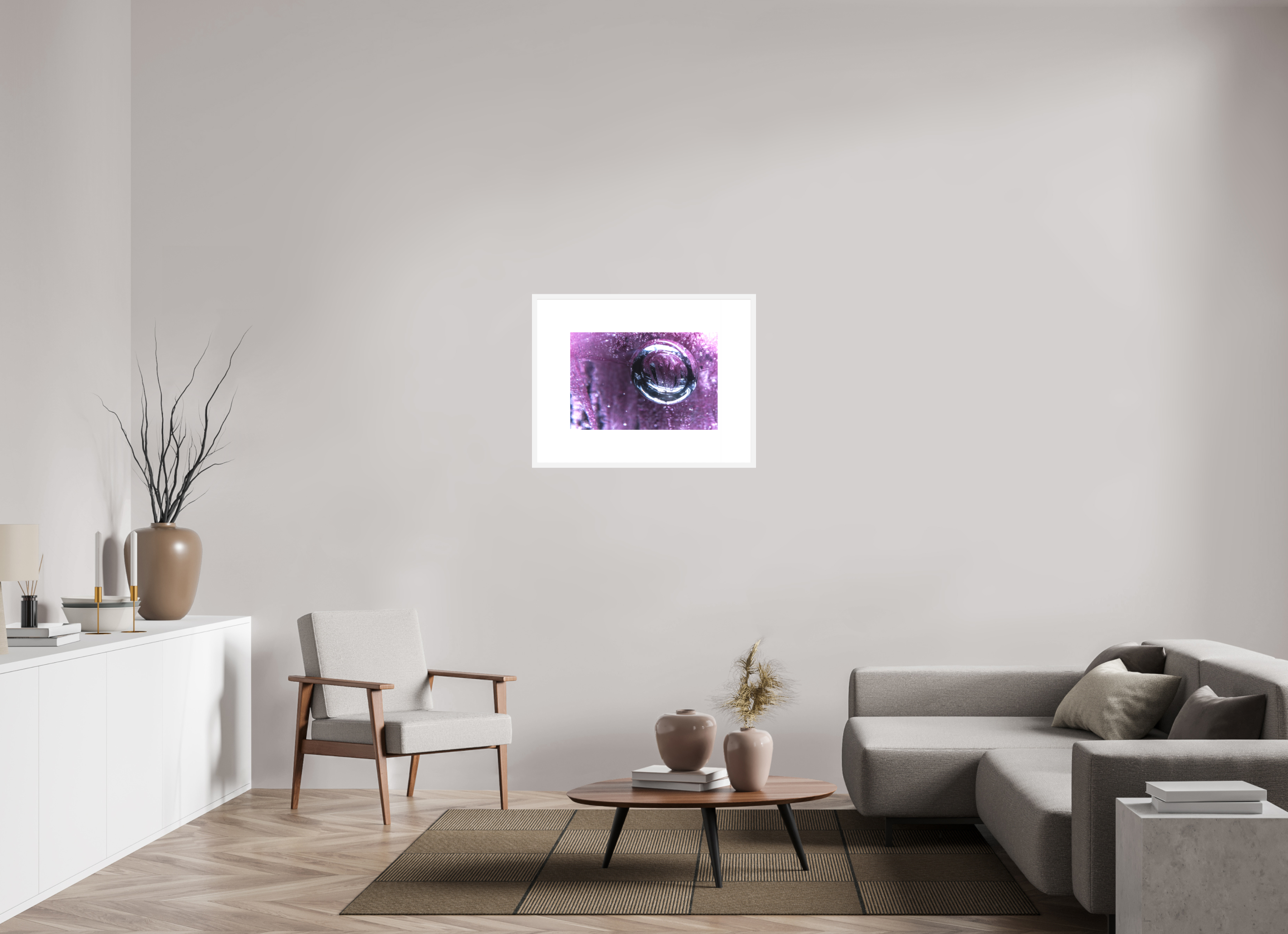 24 x 16″, FRAME SOLID WOOD [FUJIFLEX HIGH GLOSS MATTE FLOAT GLASS] BIRTH