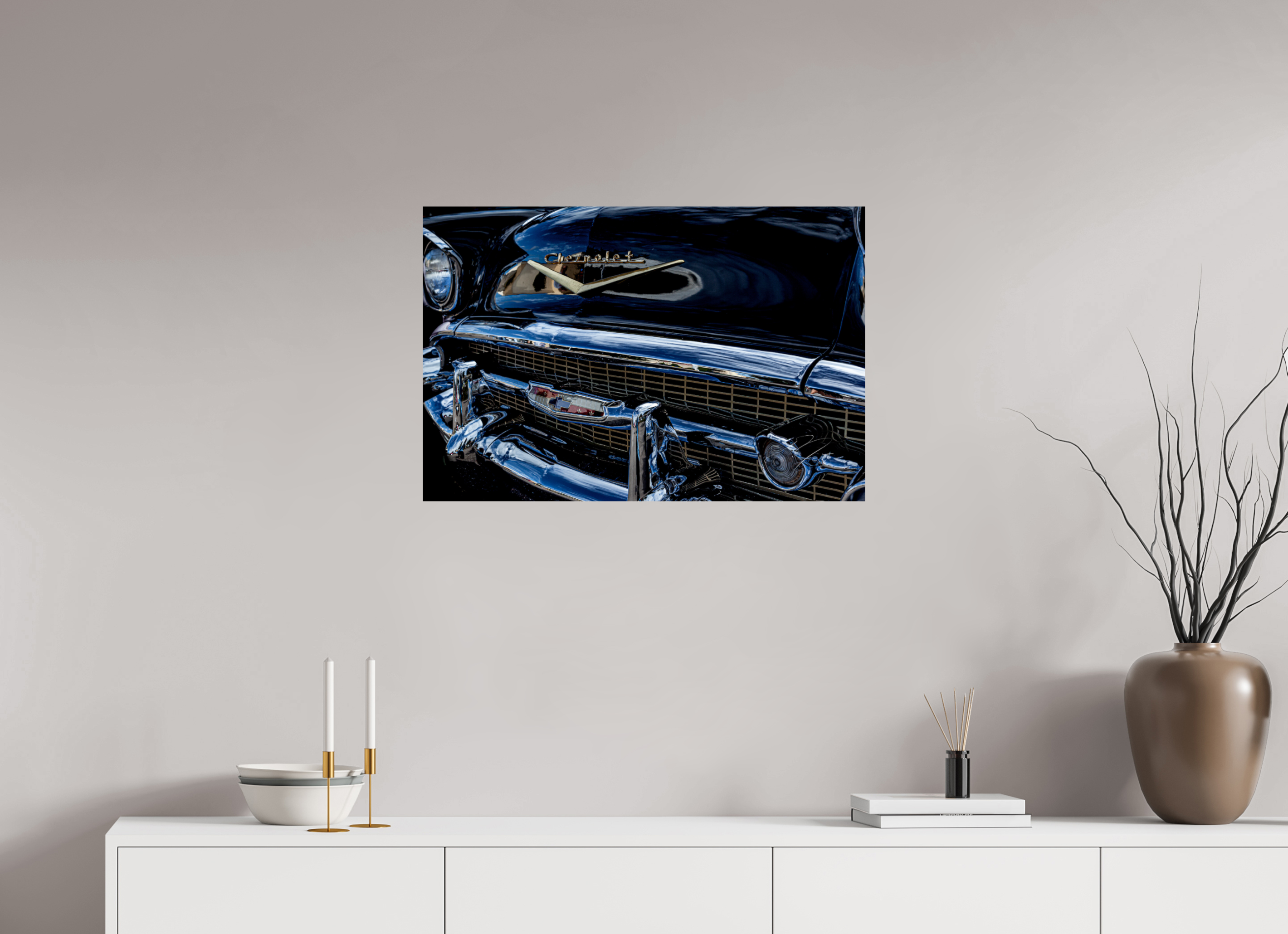30 x 20″, PRINT ONLY [FUJI CRYSTAL DP II] 1957 CHEVY BEL AIR, No.3