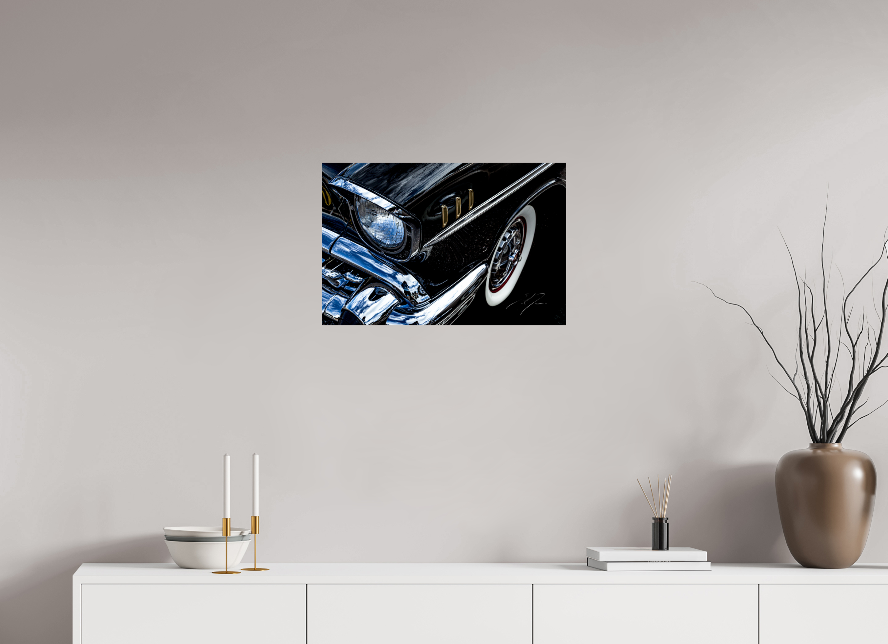 24 x 16″, PRINT ONLY [FUJI CRYSTAL DP II] 1957 CHEVY BEL AIR, No.4