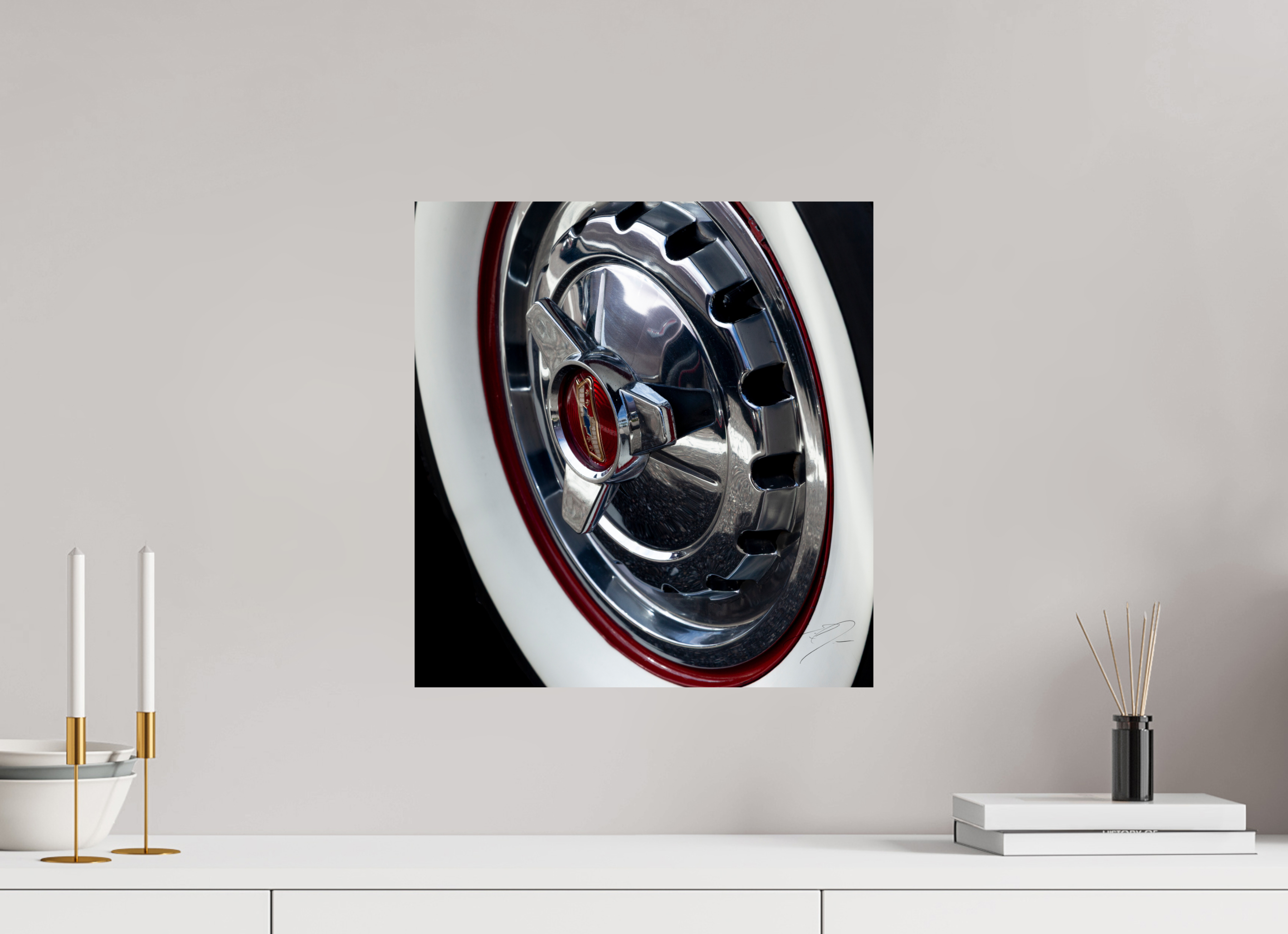 16 x 16.9″, PHOTO PRINT - FUJIFLEX HIGH GLOSS 1957 CHEVY BEL AIR, No.9