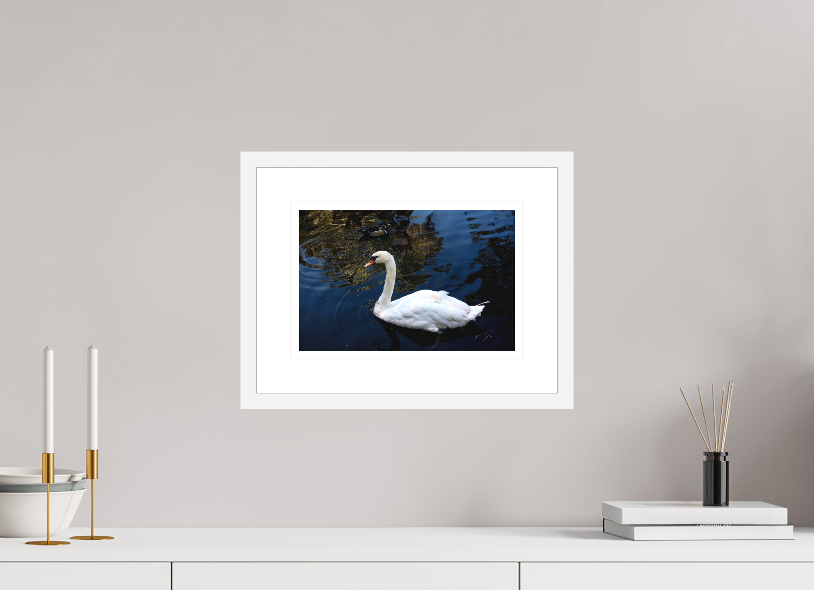 12 x 8″, FRAME - SOLID WOOD [FUJIFLEX] SWAN