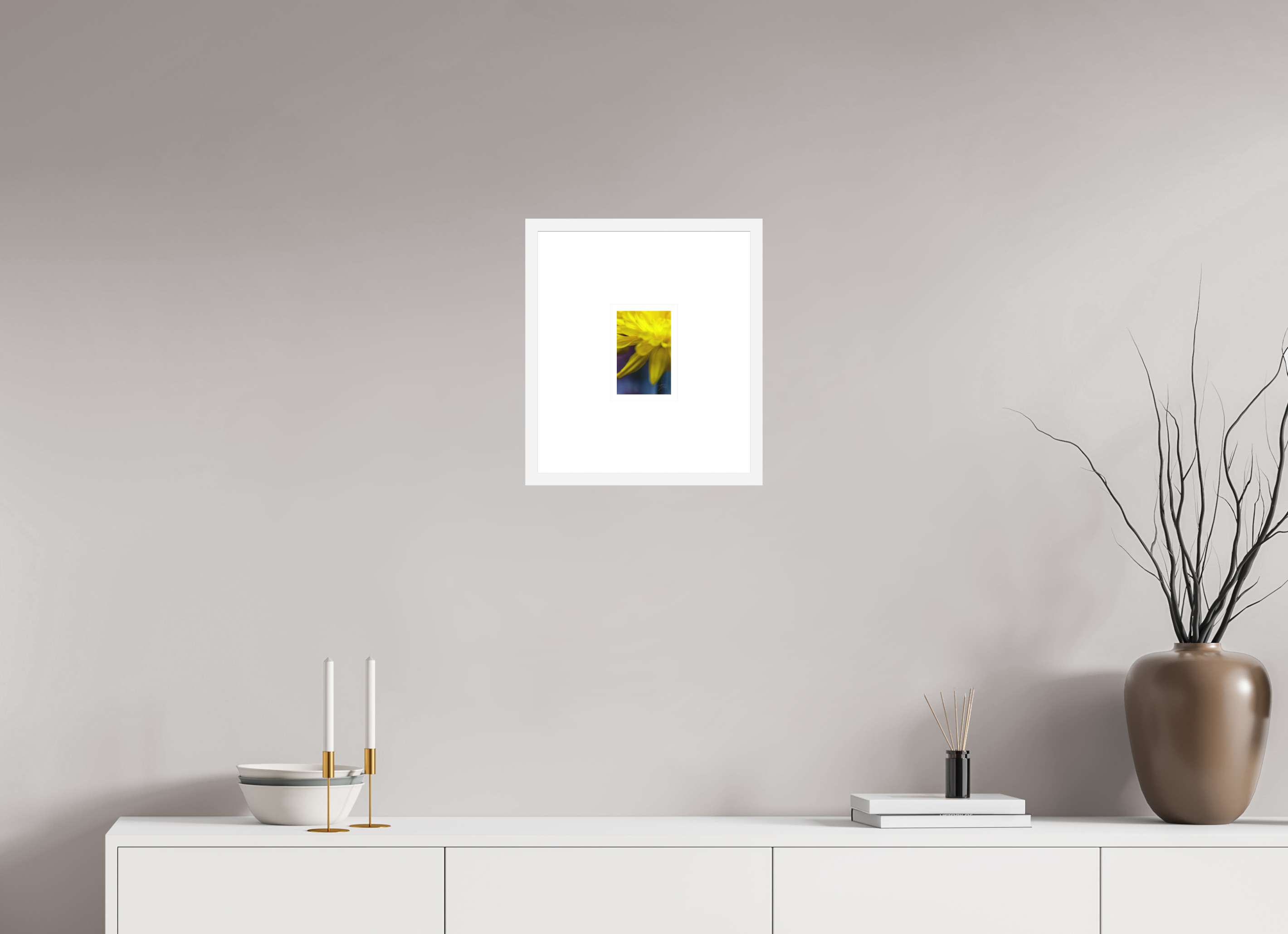 4 x 6″, FRAME SOLID WOOD [FUJIFLEX HIGH GLOSS MATTE FLOAT GLASS] EDGE OF FALLING