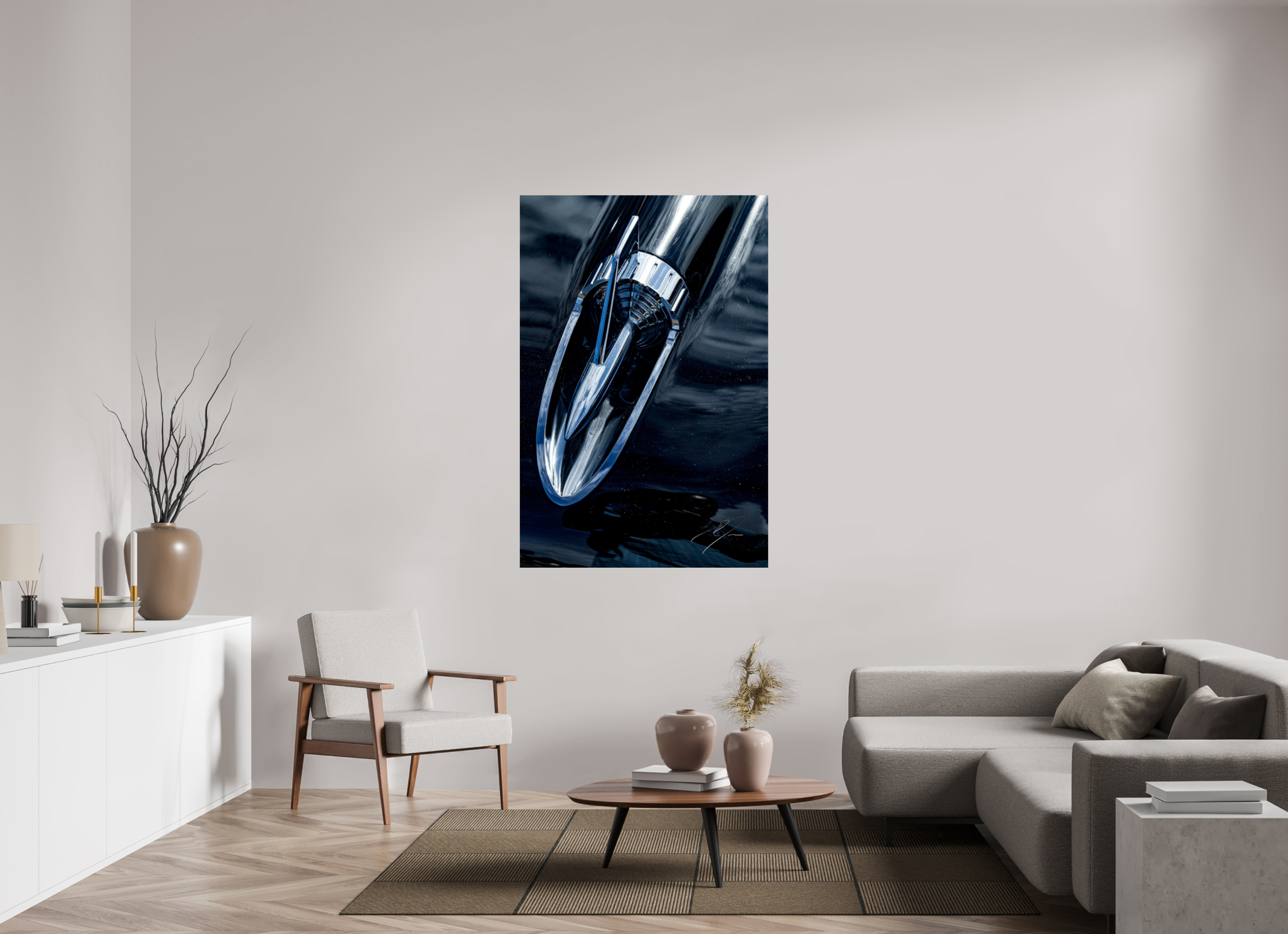 40 x 60″, PRINT ONLY [FUJI CRYSTAL DP II] 1957 CHEVY BEL AIR, No.8