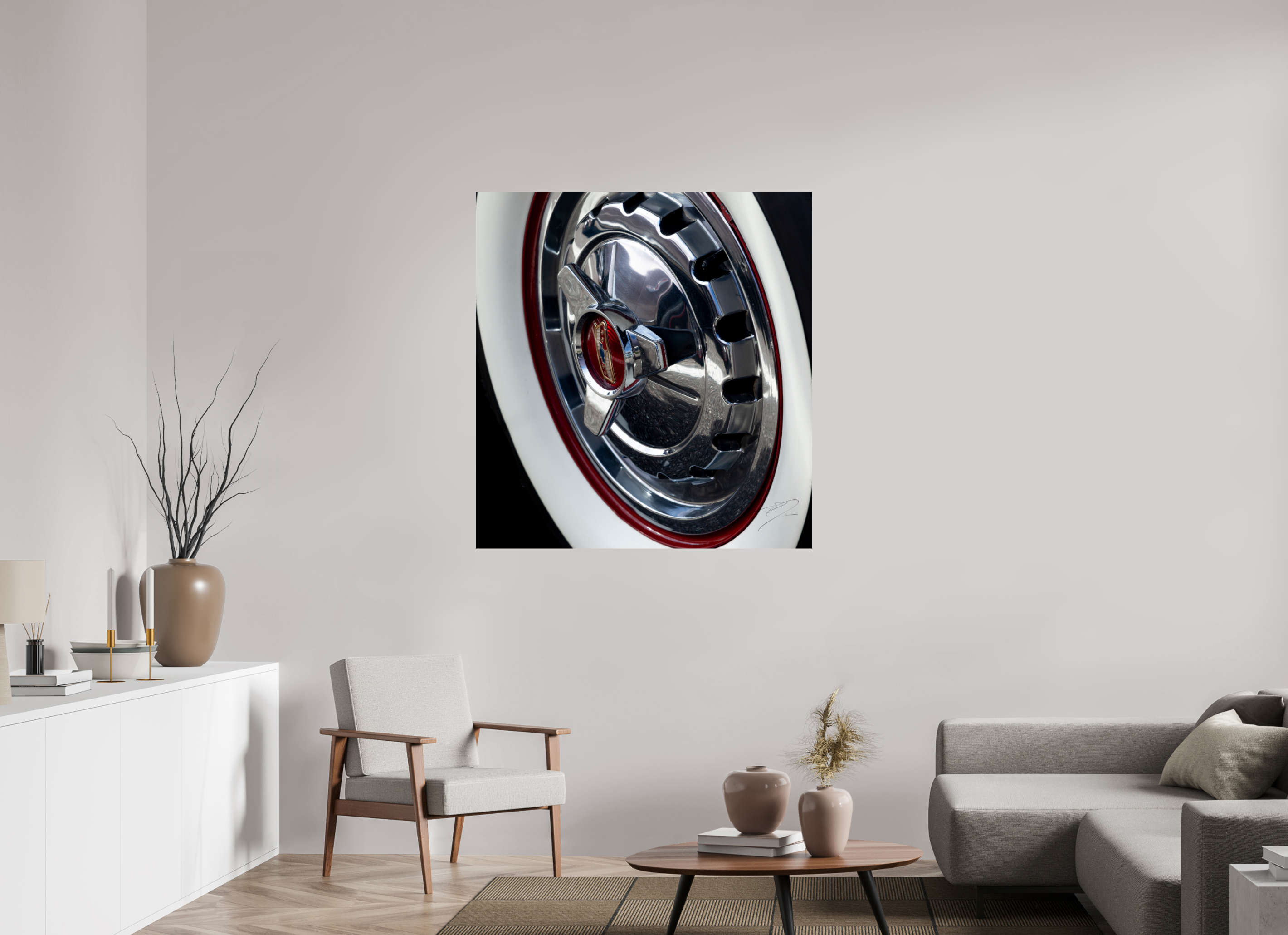 43 x 45.5″, PRINT ONLY [FUJI CRYSTAL DP II] 1957 CHEVY BEL AIR, No.9