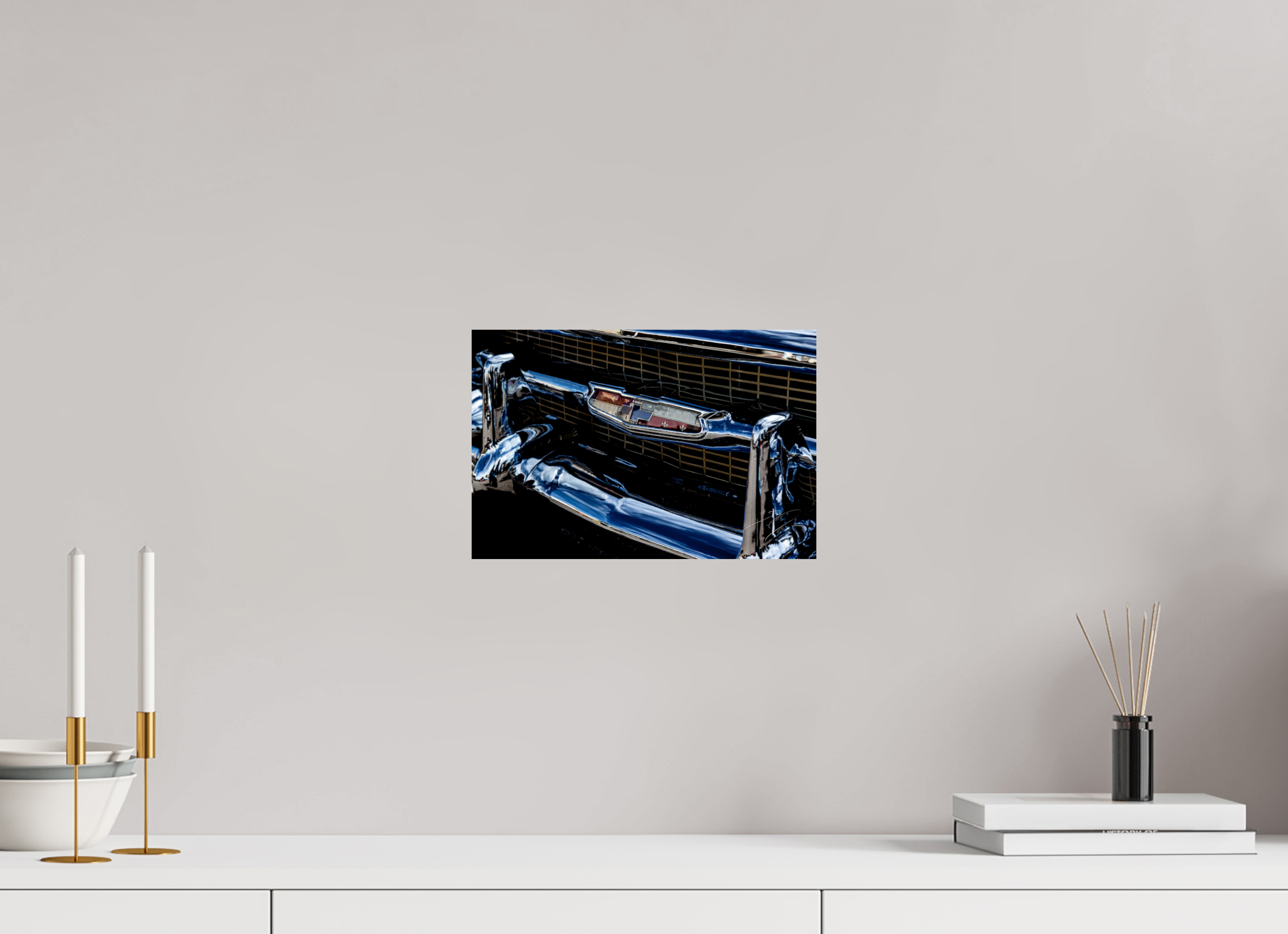 12 x 8″, PRINT ONLY [FUJI CRYSTAL DP II] 1957 CHEVY BEL AIR, No.2