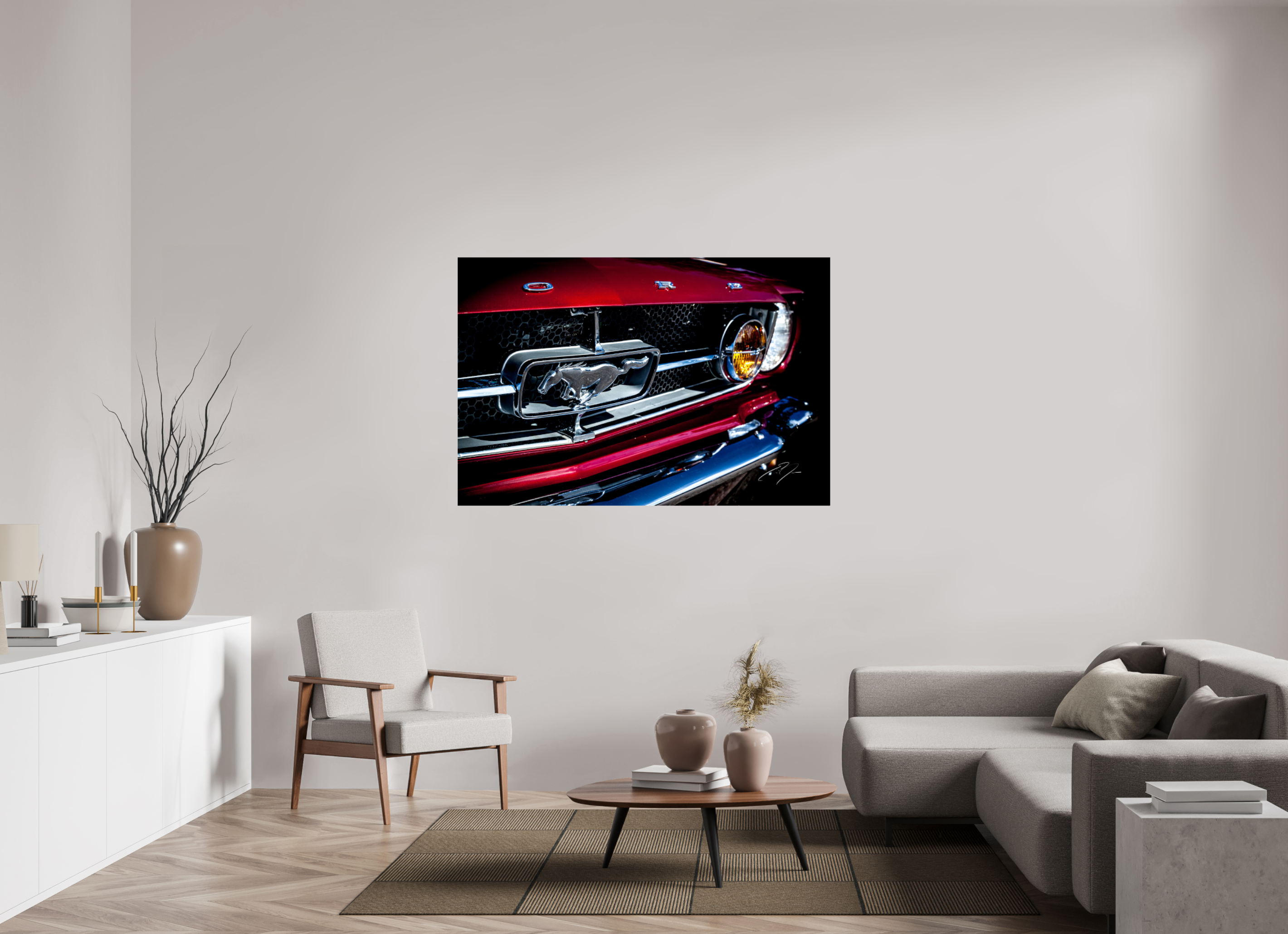 60 x 40″, PRINT ONLY [FUJI CRYSTAL DP II] 1964.5 FORD MUSTANG