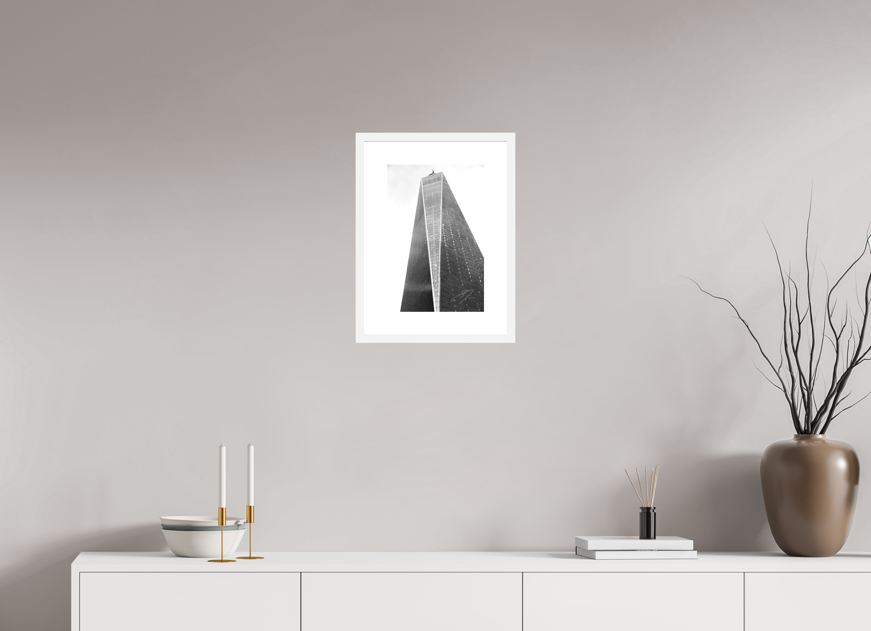 10 x 15″, FRAME - SOLID WOOD [FUJIFLEX] ONE WORLD