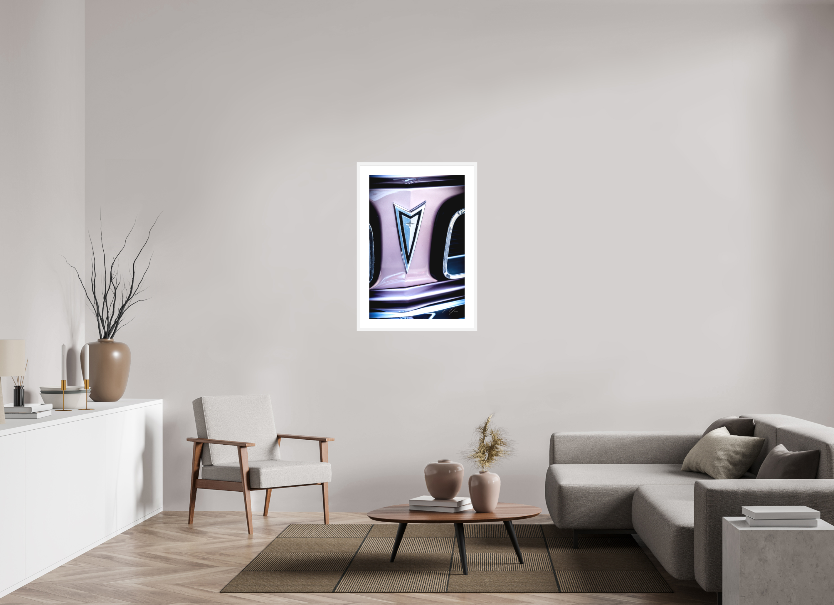 24 x 36″, FRAME - SOLID WOOD [FUJIFLEX] 1965 PONTIAC GTO