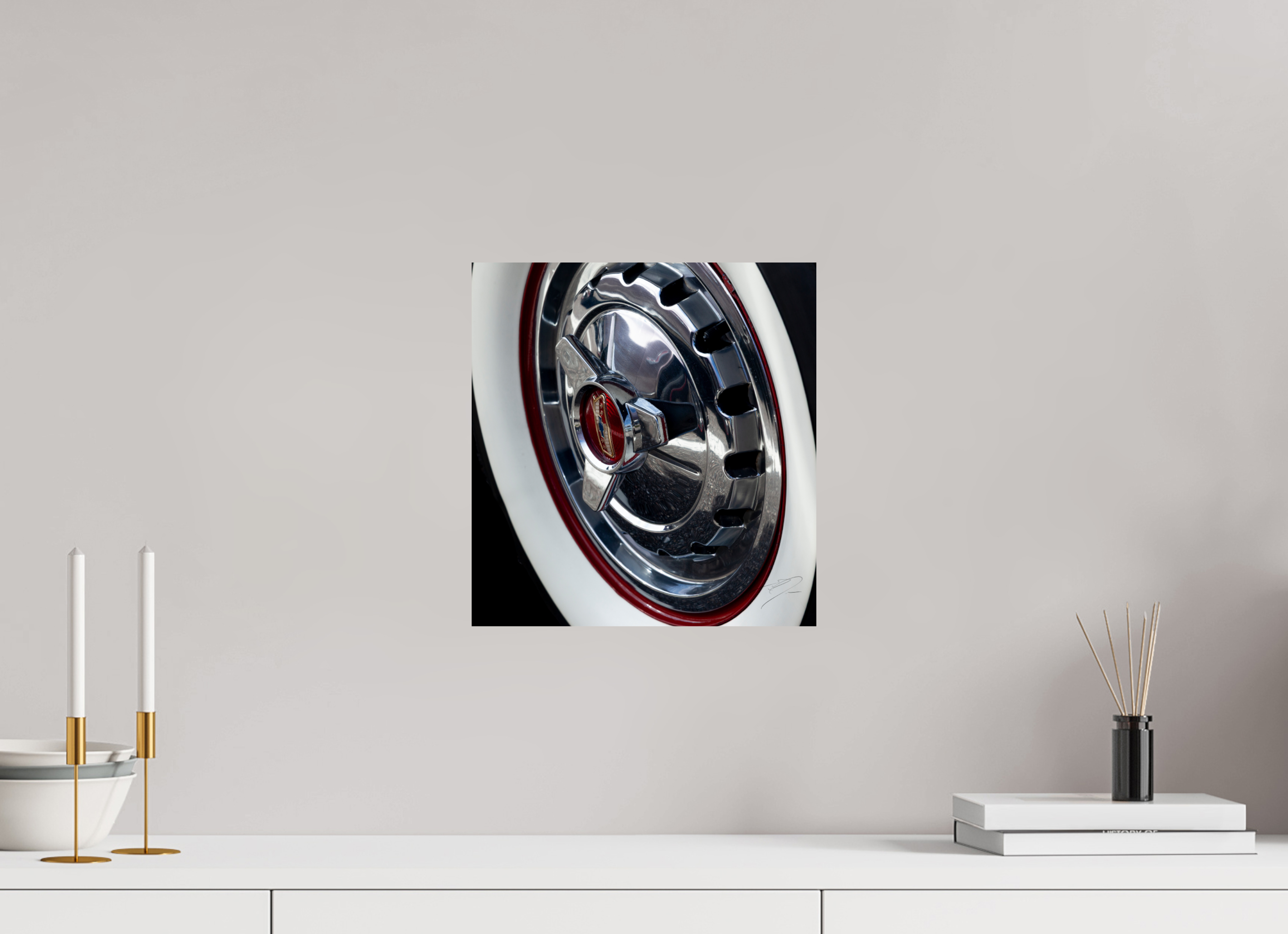 12 x 12.7″, PHOTO PRINT - FUJIFLEX HIGH GLOSS 1957 CHEVY BEL AIR, No.9