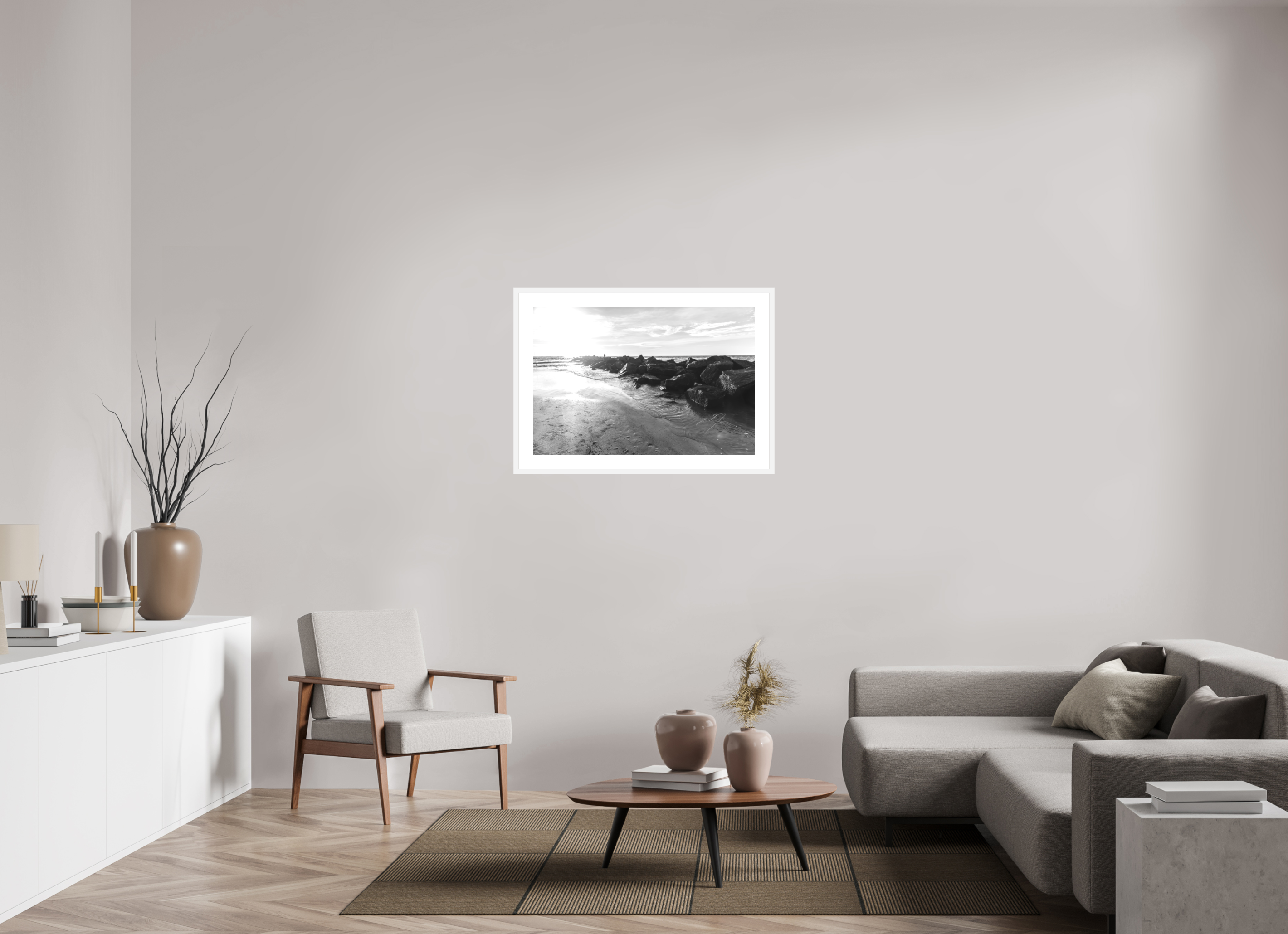 36 x 24″, FRAME - SOLID WOOD [FUJIFLEX] THE JETTY