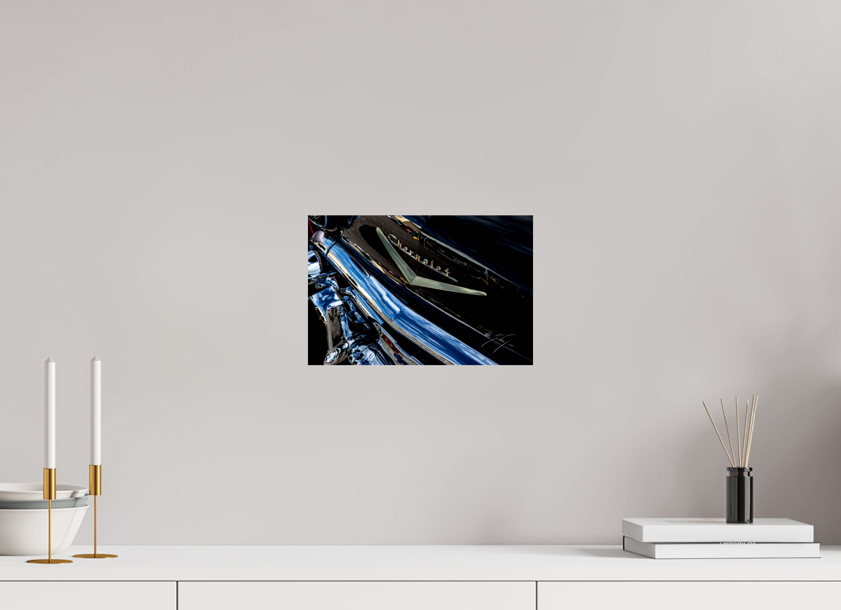 12 x 8″, PRINT ONLY [FUJI CRYSTAL DP II] 1957 CHEVY BEL AIR