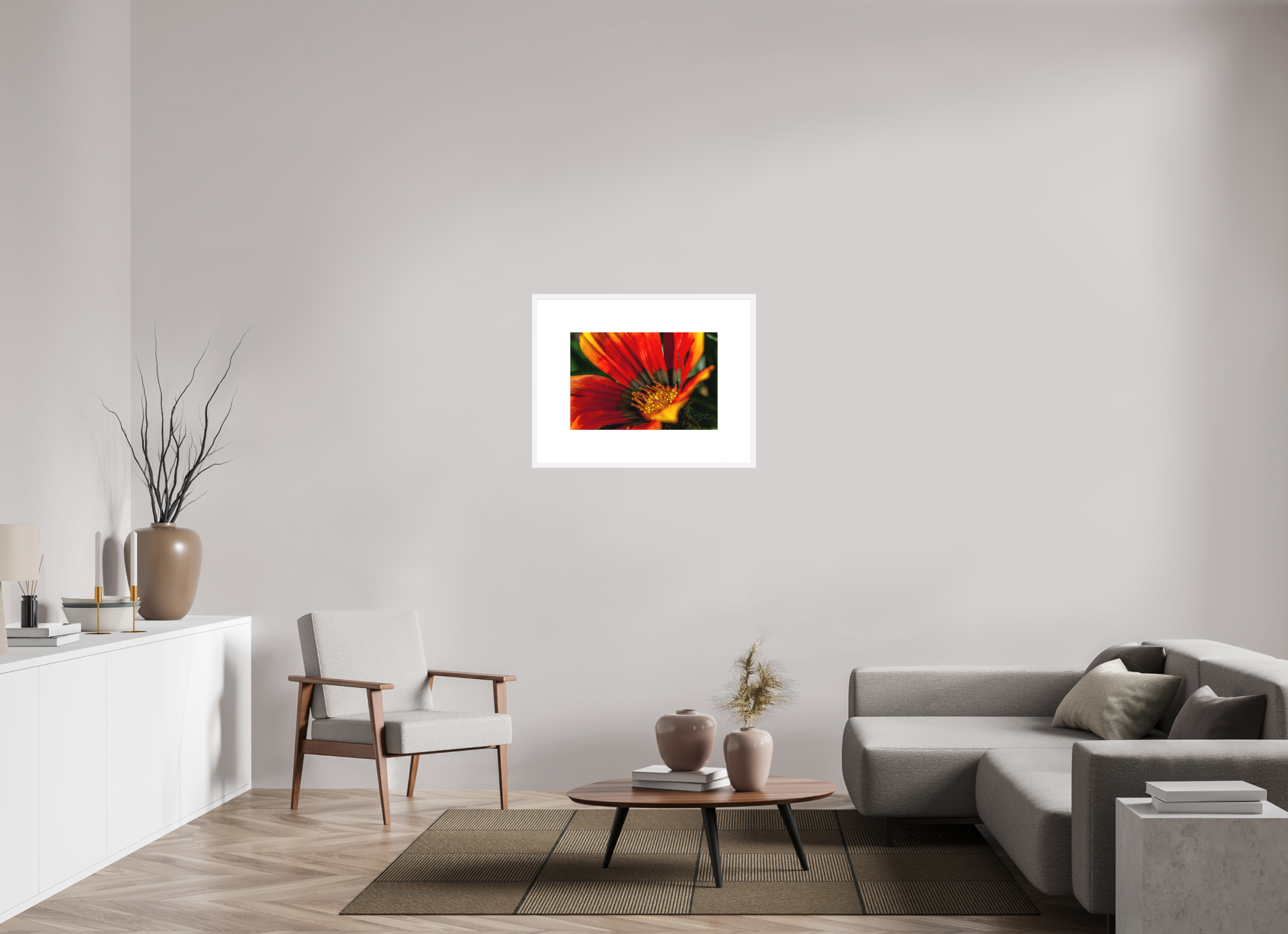 24 x 16″, FRAME SOLID WOOD [FUJIFLEX HIGH GLOSS MATTE FLOAT GLASS] FALL IN LOVE