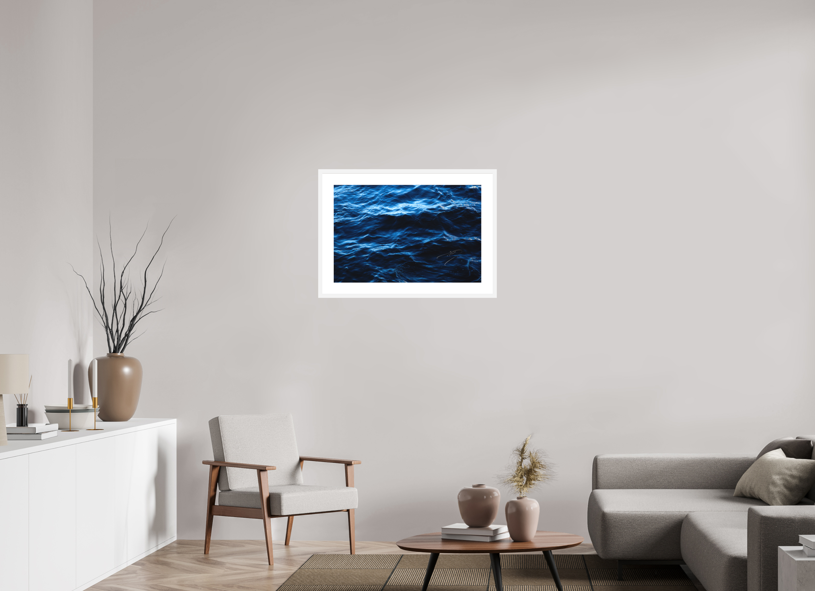 30 x 20″, FRAME - SOLID WOOD [FUJIFLEX] WATER, No.3