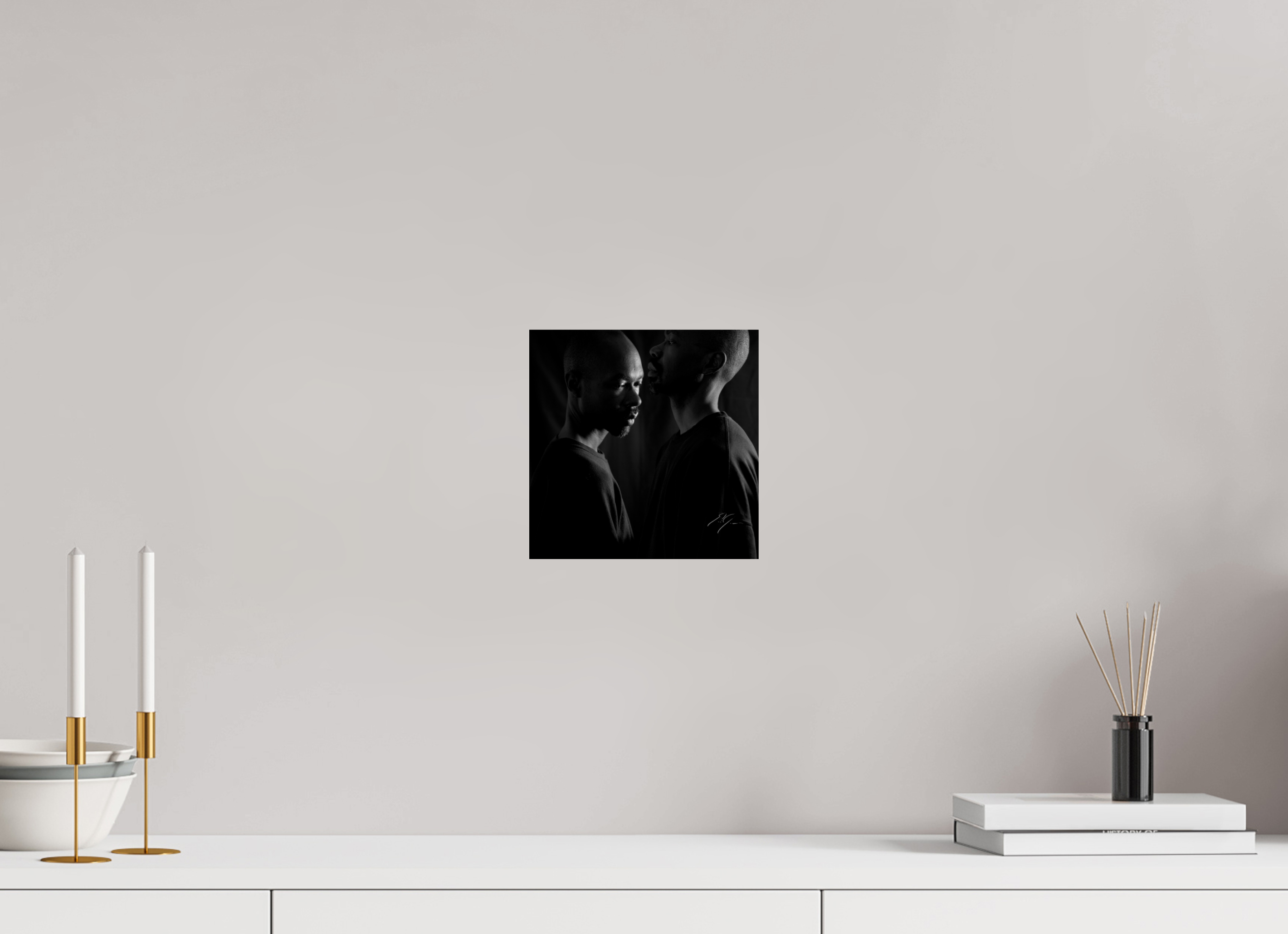 8 x 8″, PRINT ONLY [FUJI CRYSTAL DP II] AGAINST THE WALL