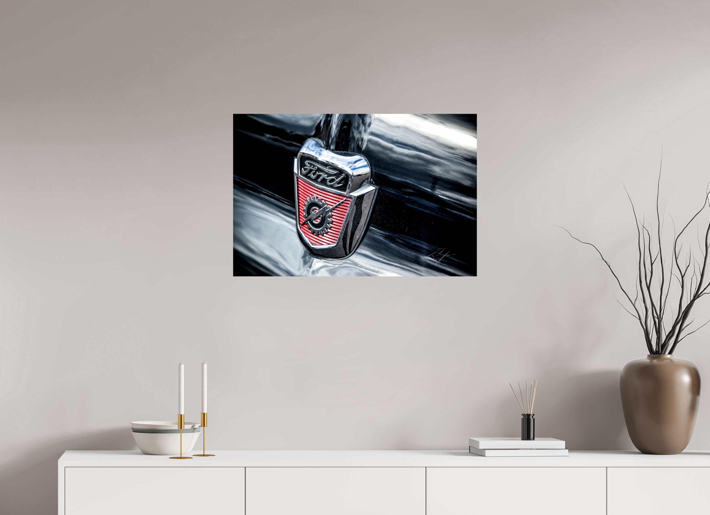 30 x 20″, PRINT ONLY [FUJI CRYSTAL DP II] 1953 FORD F-100