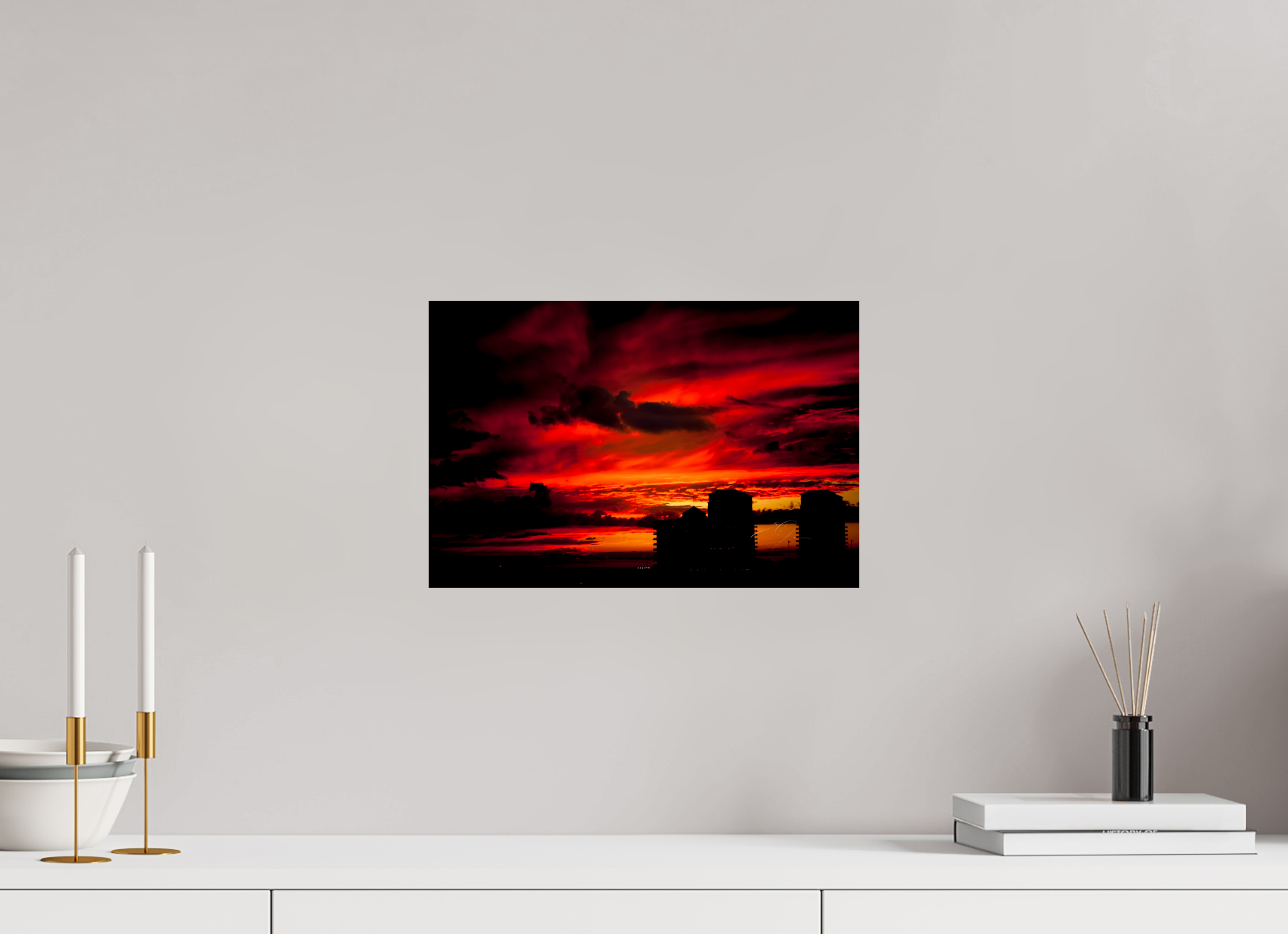15 x 10″, PRINT ONLY [FUJI CRYSTAL DP II] RED SKY