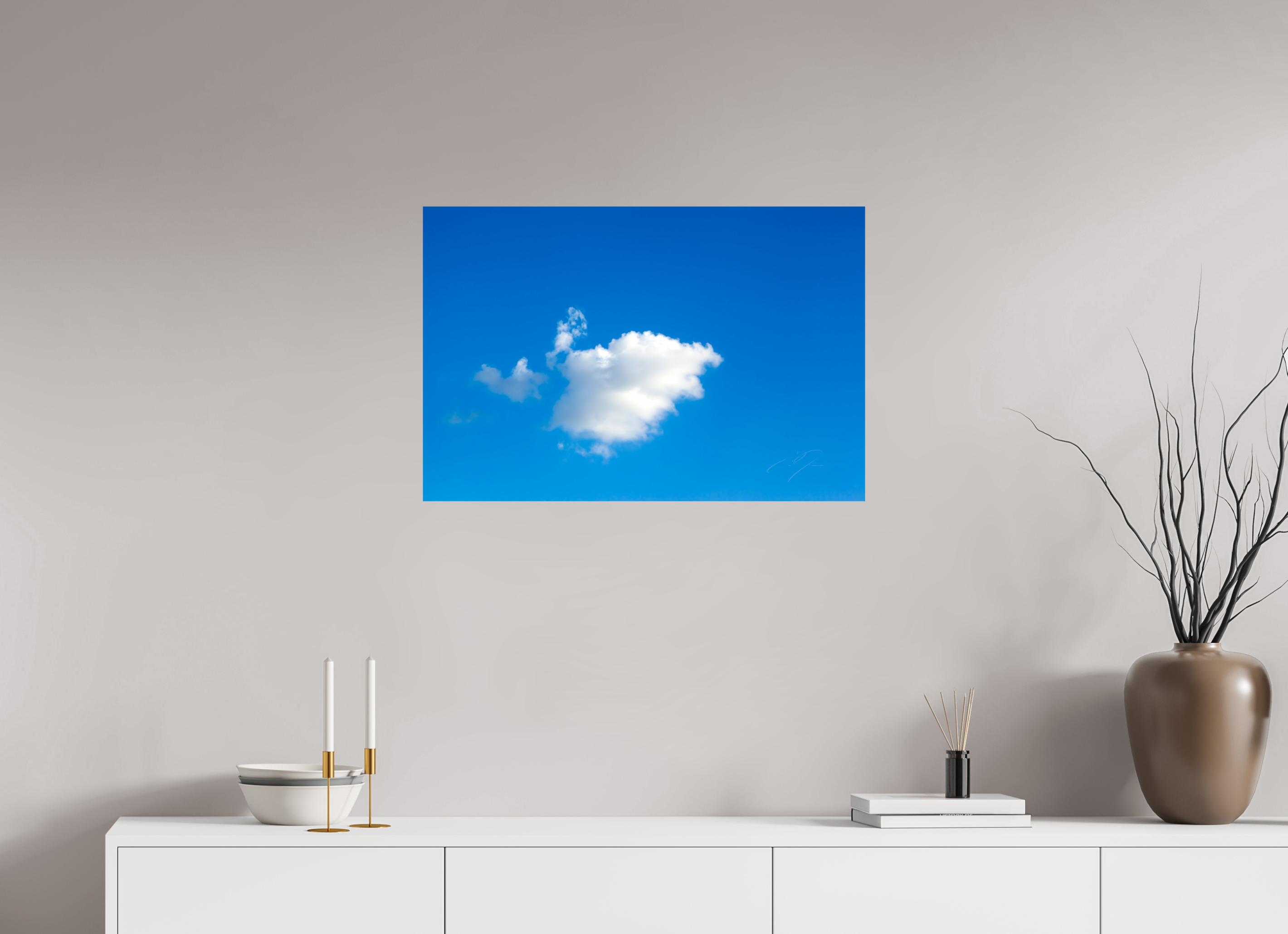 30 x 20″, PRINT ONLY [FUJI CRYSTAL DP II] A SINGLE CLOUD