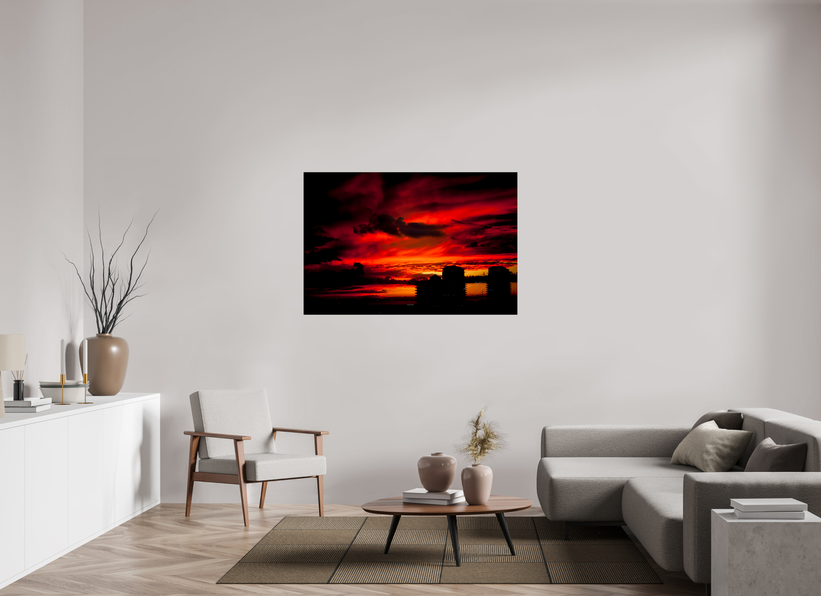 54 x 36″, PRINT ONLY [FUJI CRYSTAL DP II] RED SKY