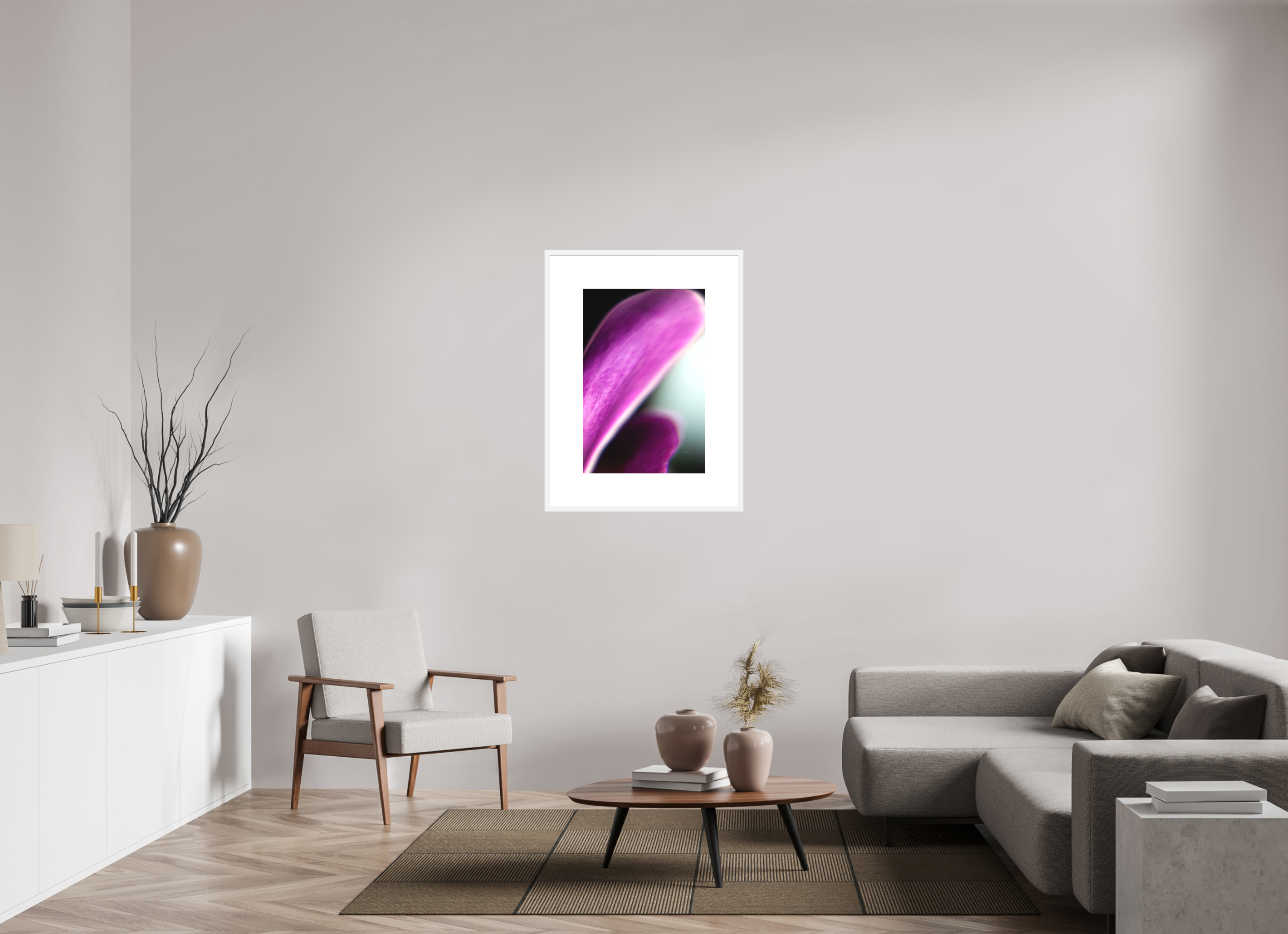 20 x 30″, FRAME SOLID WOOD [FUJI CRYSTAL DP II MATTE FLOAT GLASS] EPHEMERAL
