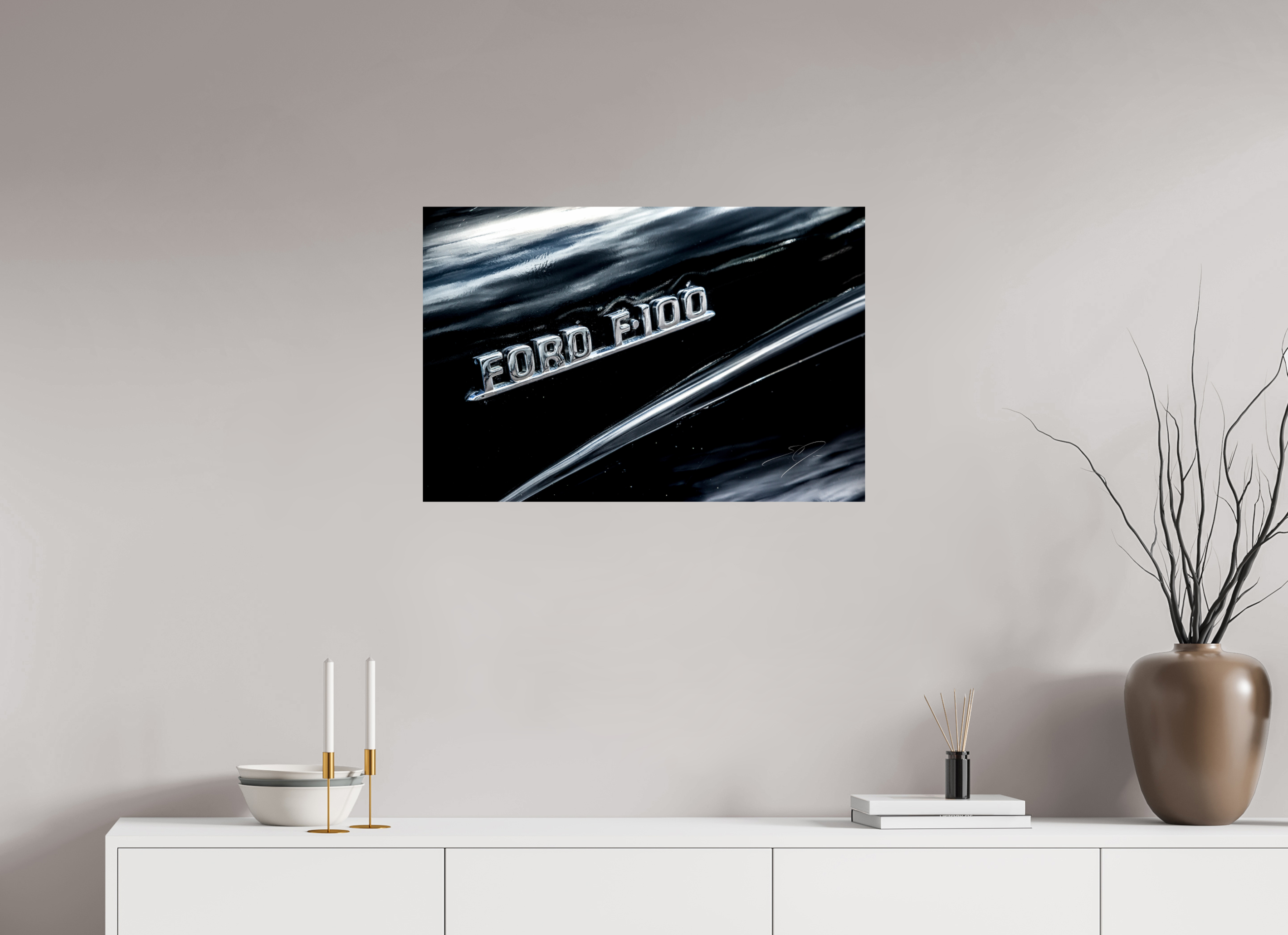30 x 20″, PRINT ONLY [FUJI CRYSTAL DP II] 1953 FORD F-100, No.4