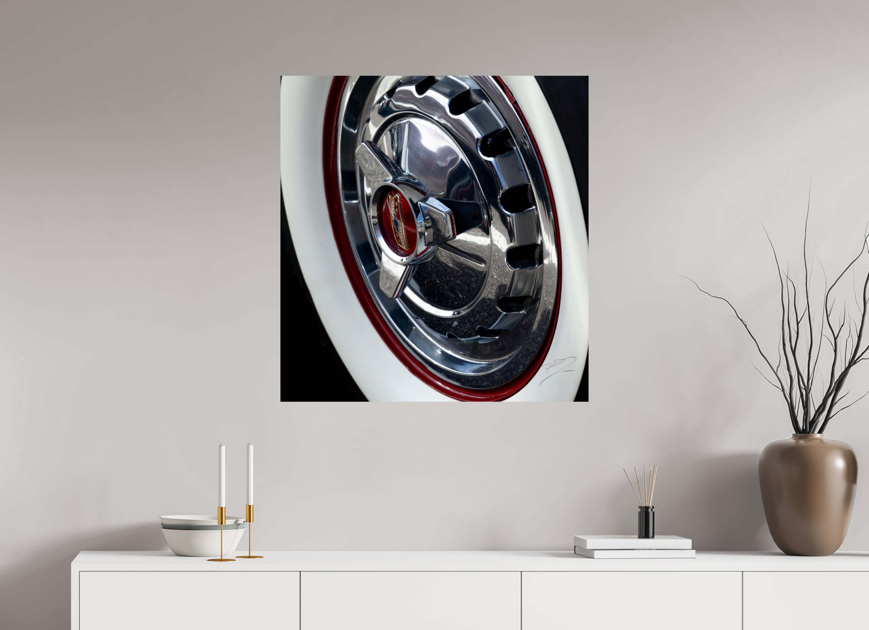 31 x 32.8″, PHOTO PRINT - FUJIFLEX HIGH GLOSS 1957 CHEVY BEL AIR, No.9