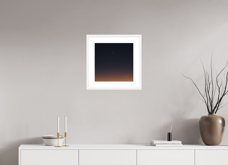 15 x 15″, FRAME - SOLID WOOD [FUJIFLEX] CRESCENT