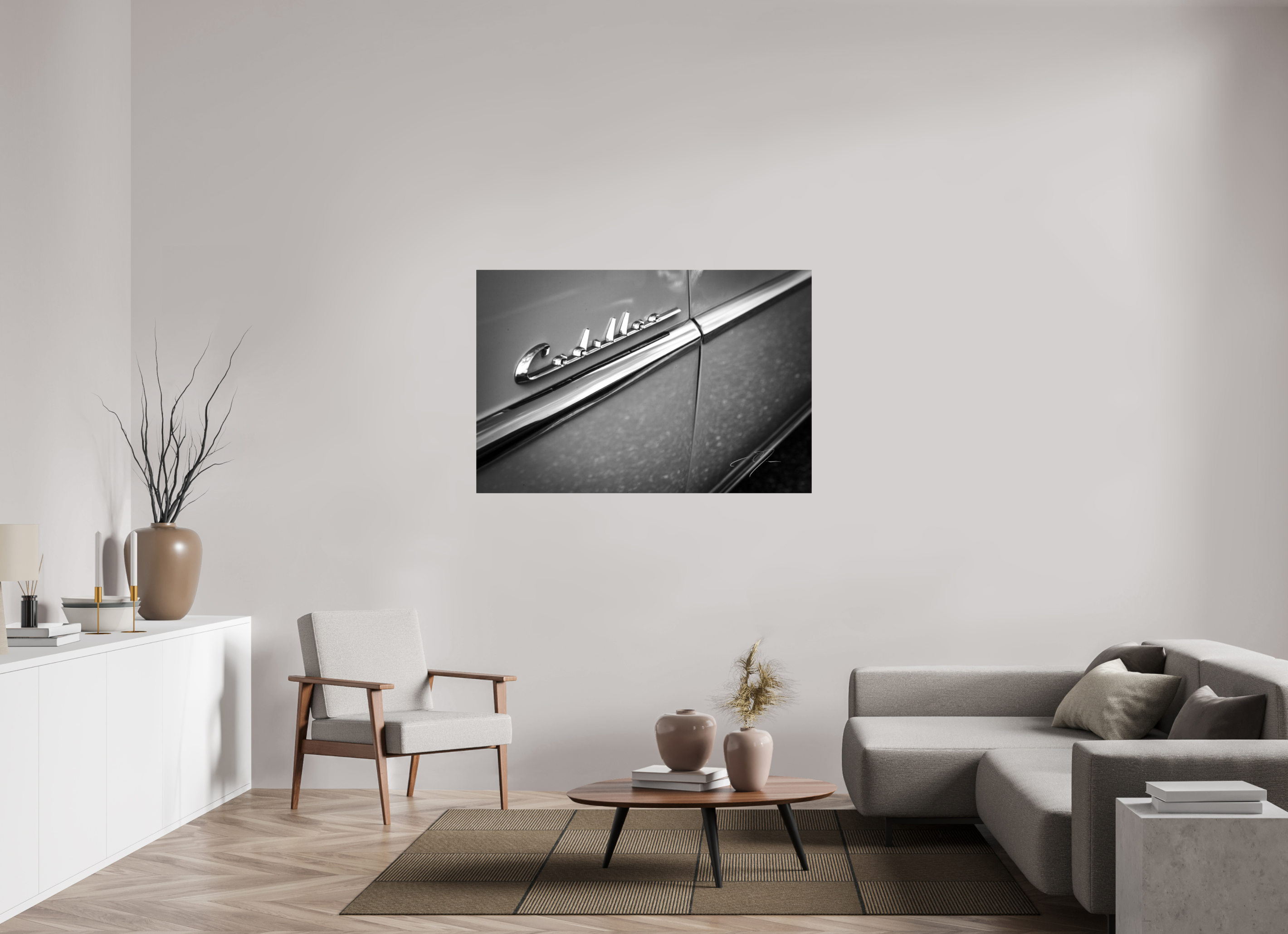 54 x 36″, PRINT ONLY [FUJI CRYSTAL DP II] 1955 CADILLAC