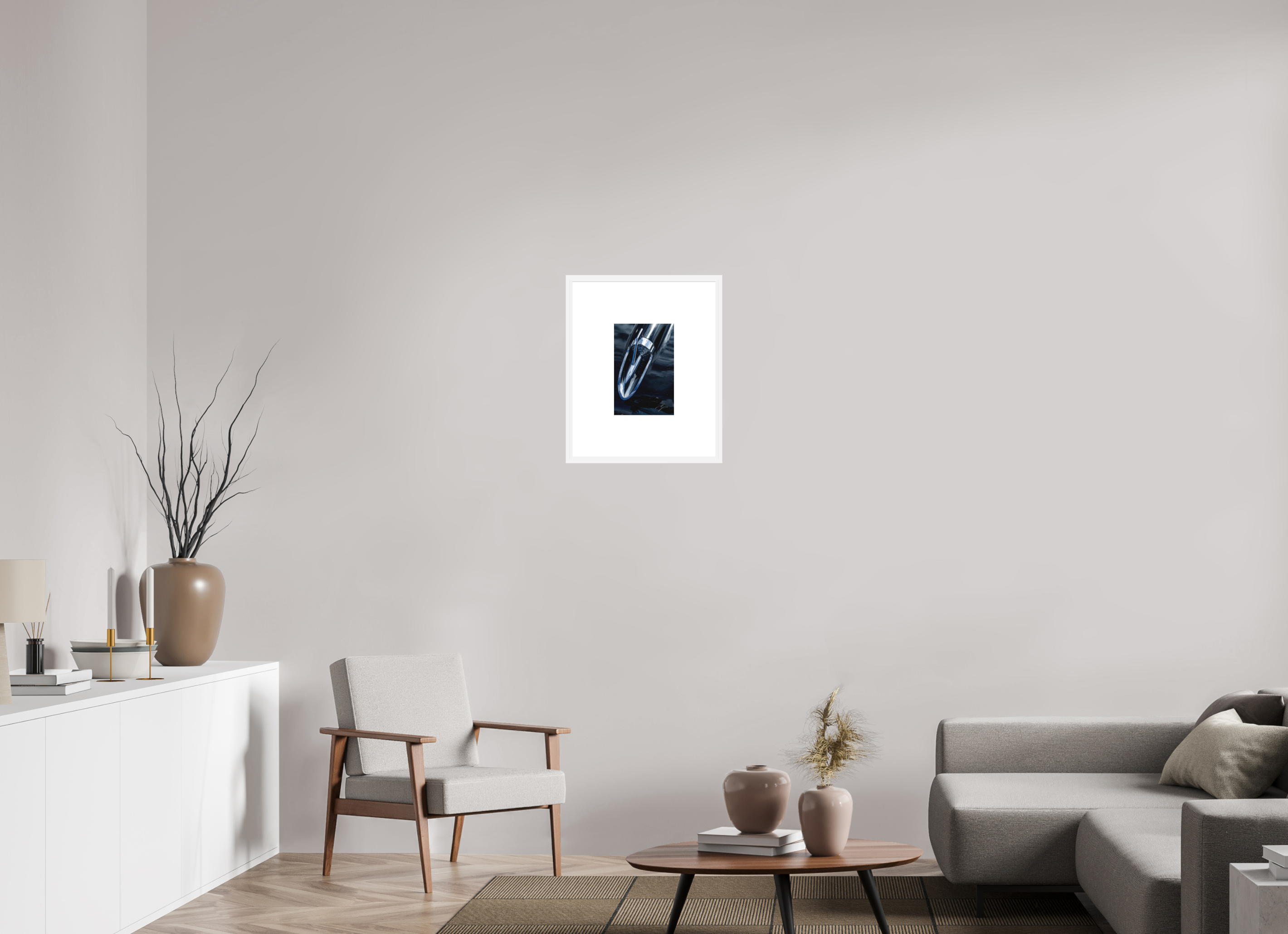 8 x 12″, FRAME SOLID WOOD [FUJI CRYSTAL DP II MATTE FLOAT GLASS] 1957 CHEVY BEL AIR, No.8