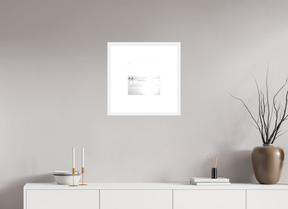 10 x 10″, FRAME SOLID WOOD [ILFORD BW PAPER | MATTE FLOAT GLASS] EDGE OF LIGHT