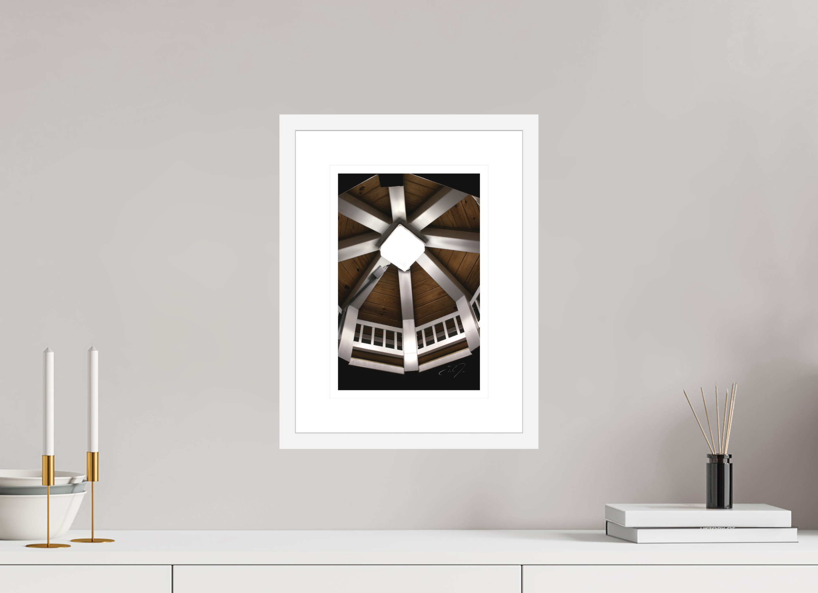8 x 12″, FRAME - SOLID WOOD [FUJIFLEX] STRUCTURED LIGHT