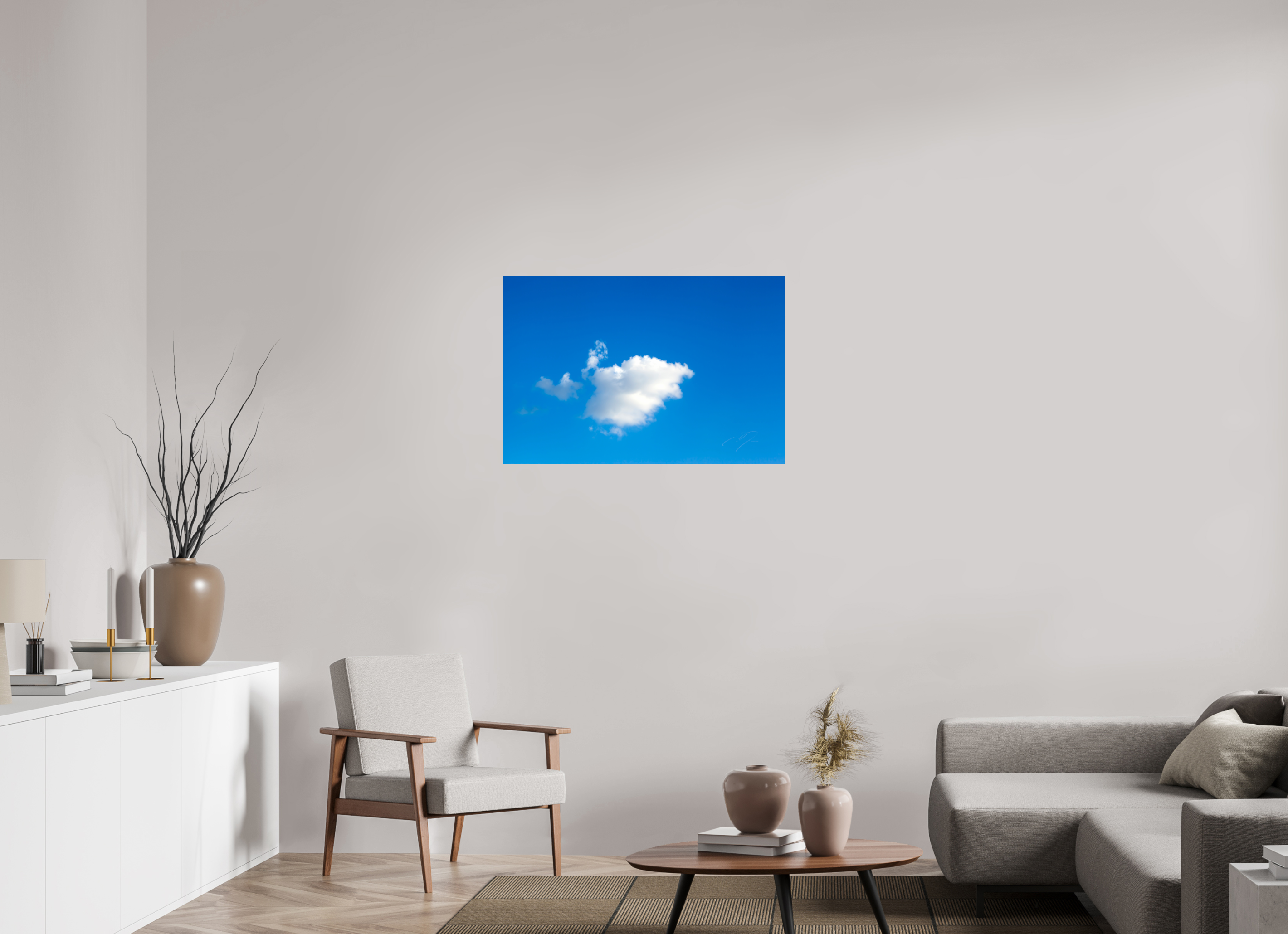 36 x 24″, PHOTO PRINT - FUJIFLEX HIGH GLOSS A SINGLE CLOUD