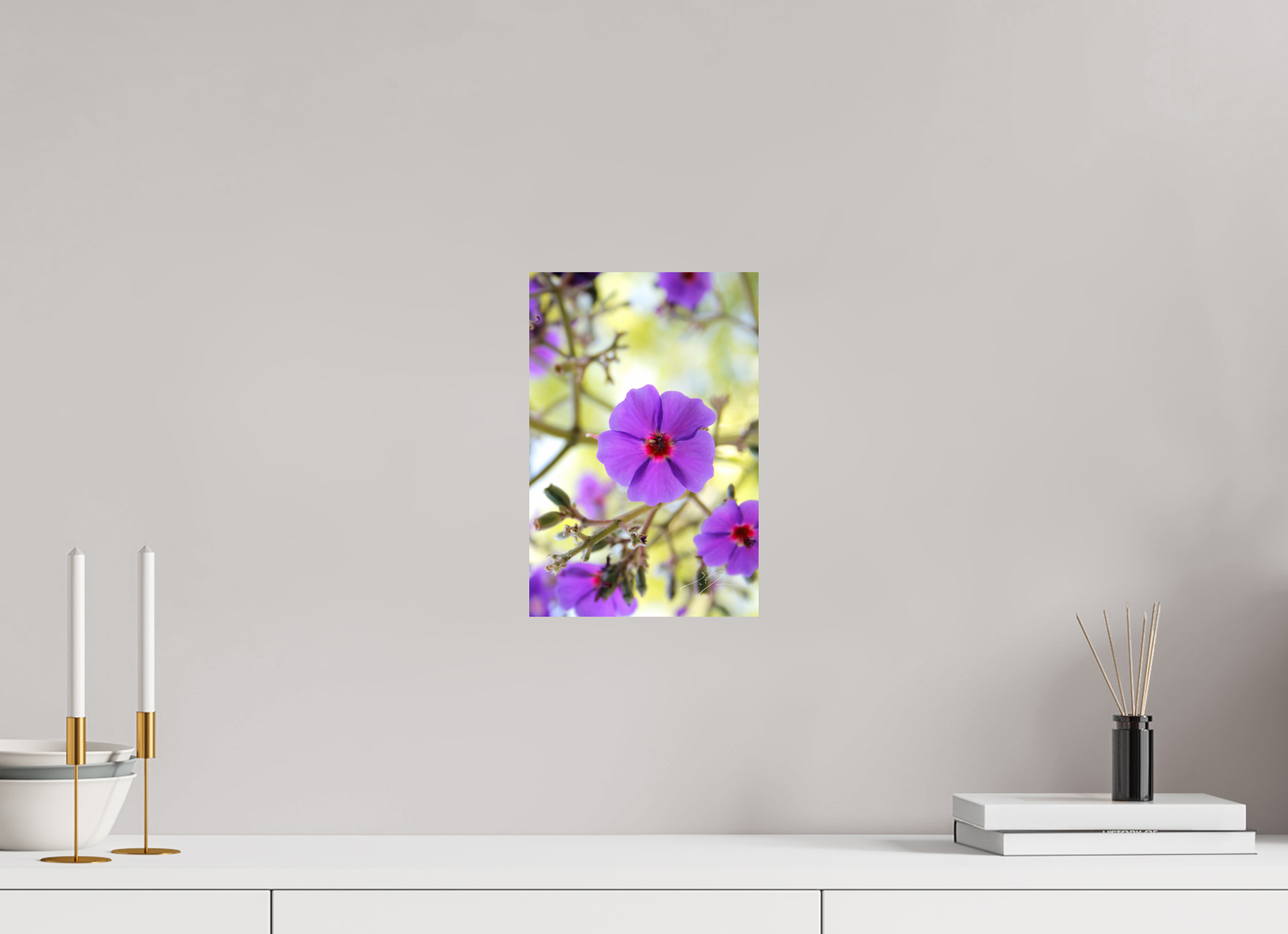8 x 12″, PRINT ONLY [FUJI CRYSTAL DP II] VIOLET PETALS
