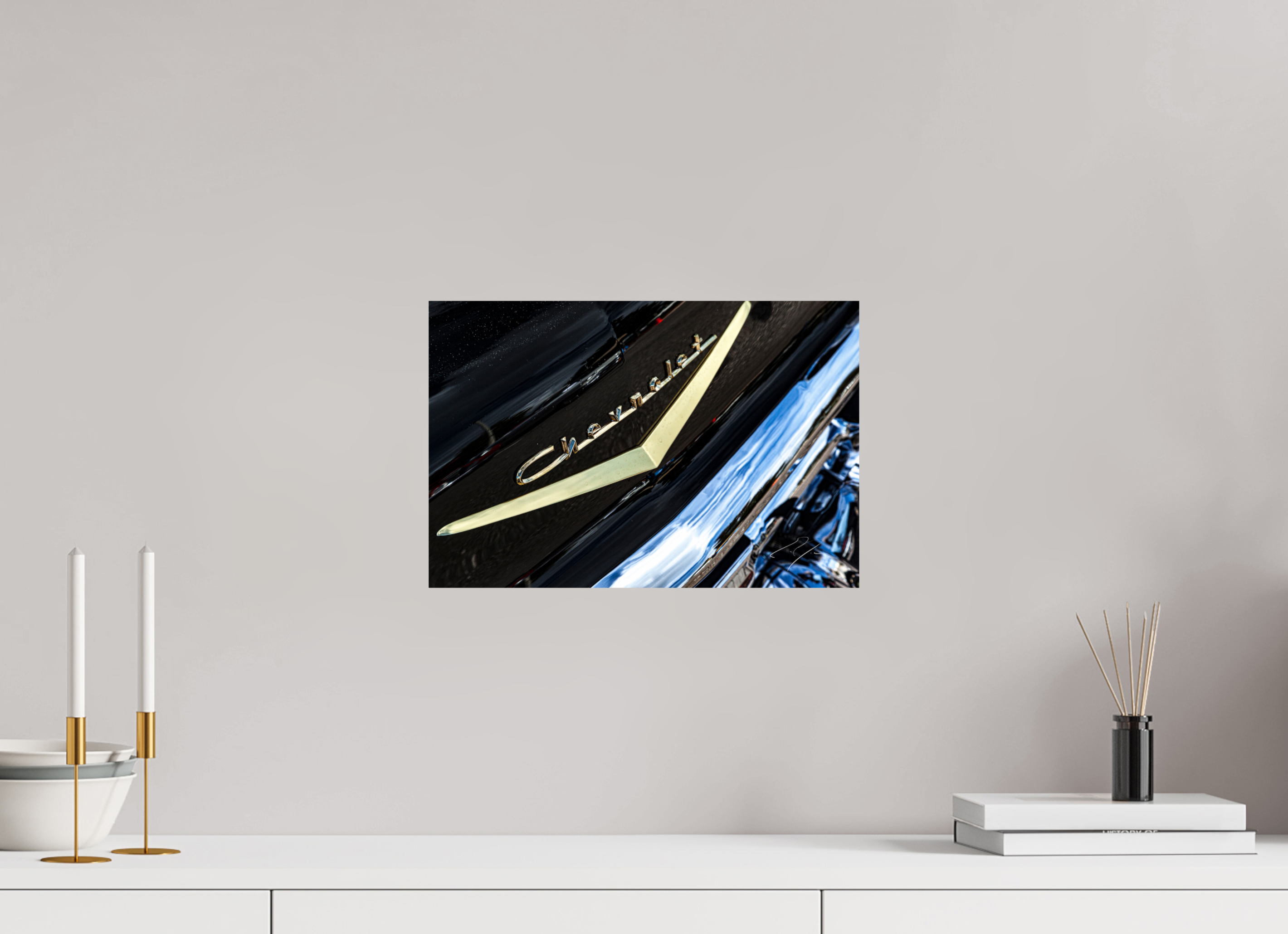 15 x 10″, PRINT ONLY [FUJI CRYSTAL DP II] 1957 CHEVY BEL AIR, No.7