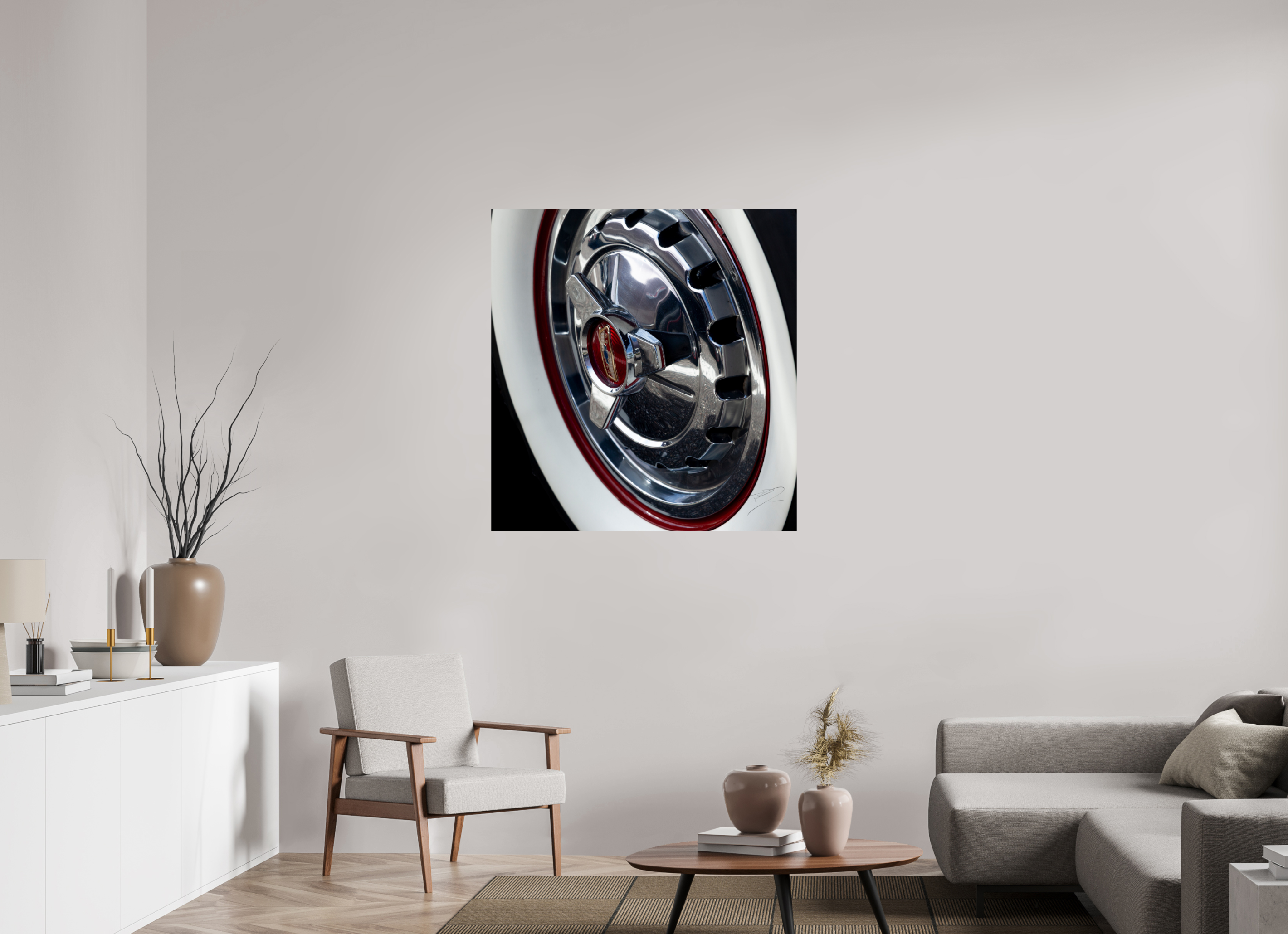 39 x 41.3″, PRINT ONLY [FUJI CRYSTAL DP II] 1957 CHEVY BEL AIR, No.9