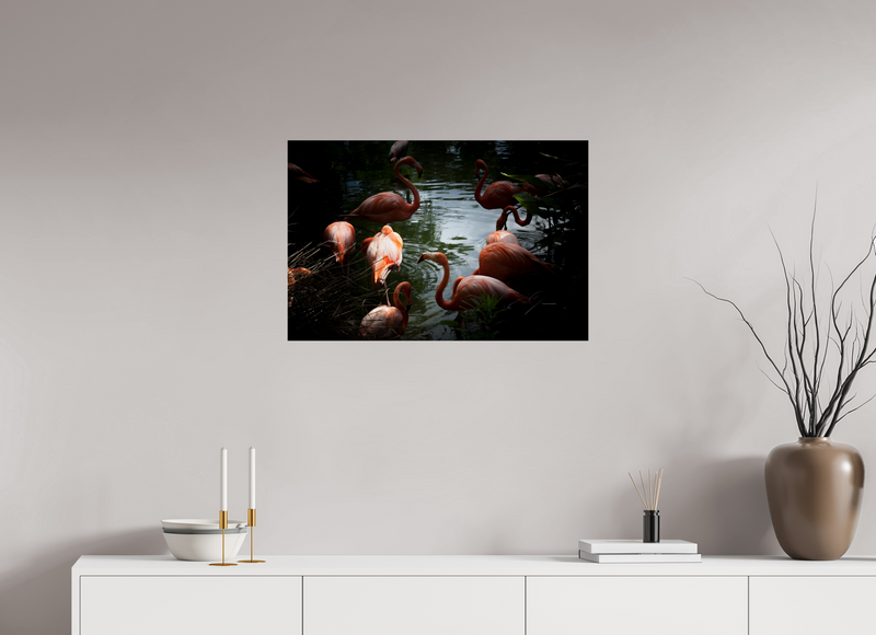 30 x 20″, PHOTO PRINT - FUJIFLEX HIGH GLOSS FLAMINGOS
