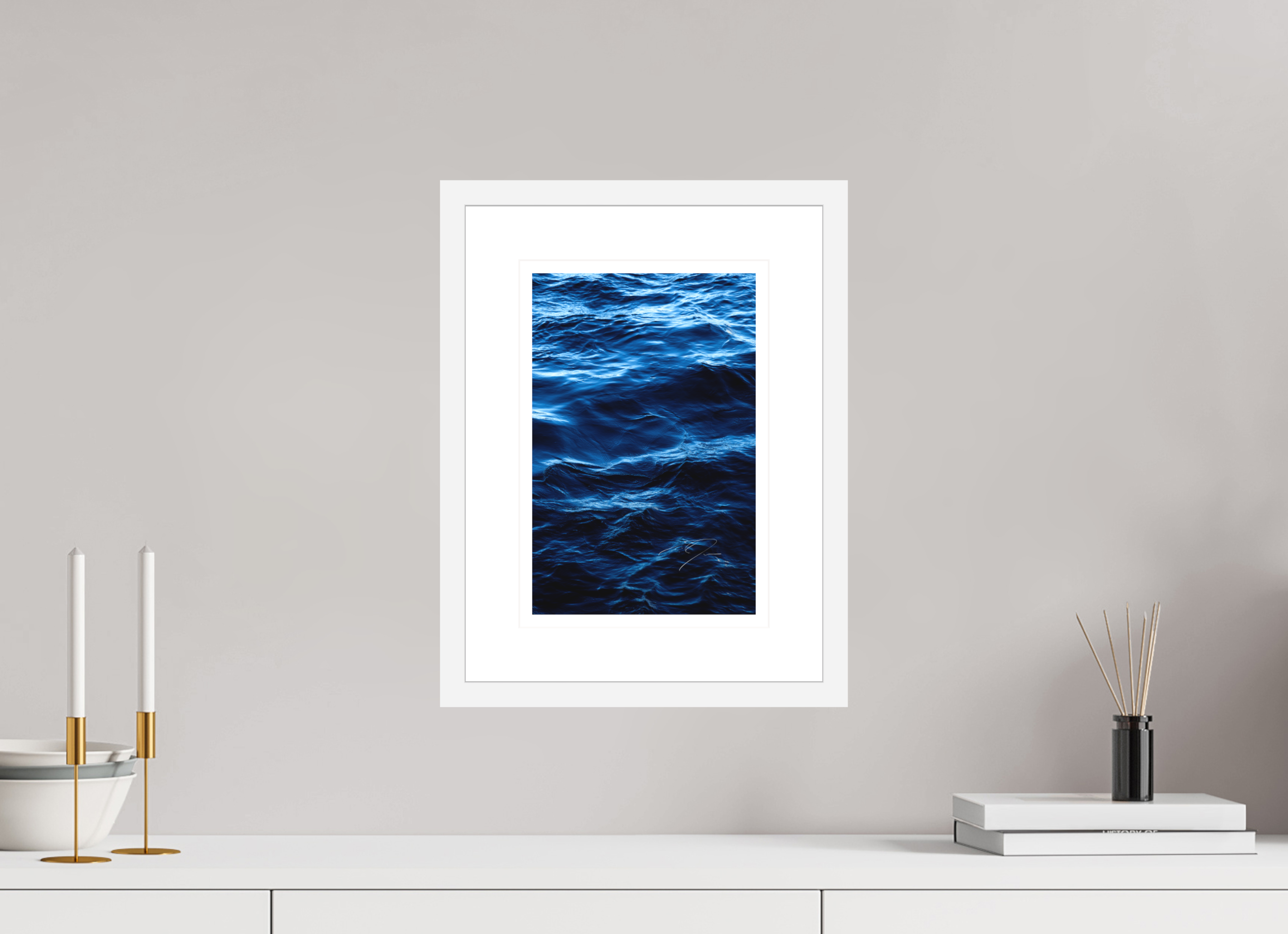 8 x 12″, FRAME - SOLID WOOD [FUJIFLEX] WATER, No.14