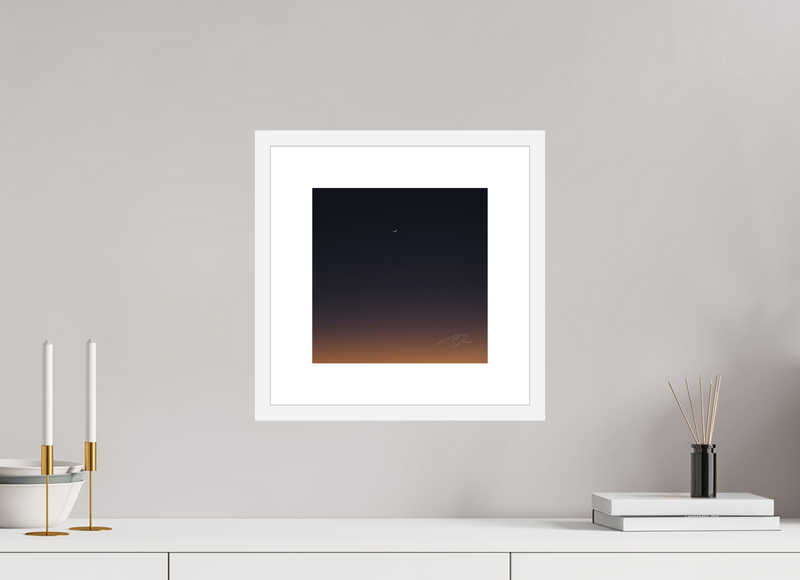 10 x 10″, FRAME - SOLID WOOD [FUJIFLEX] CRESCENT